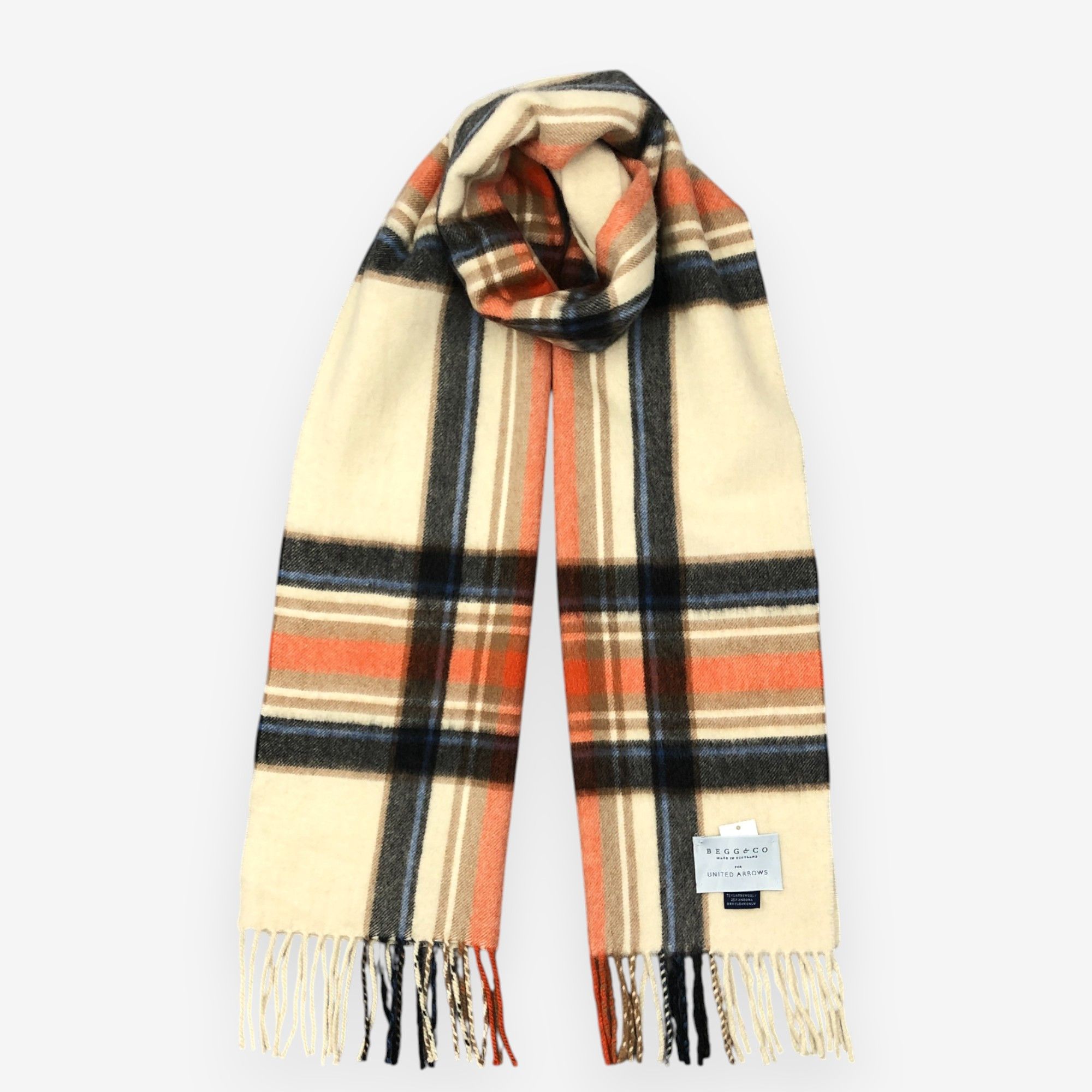 Begg x Co Vintage Begg & Co Scarf Muffler Wool Angora Scarves Size ONE SIZE - 1 Thumbnail