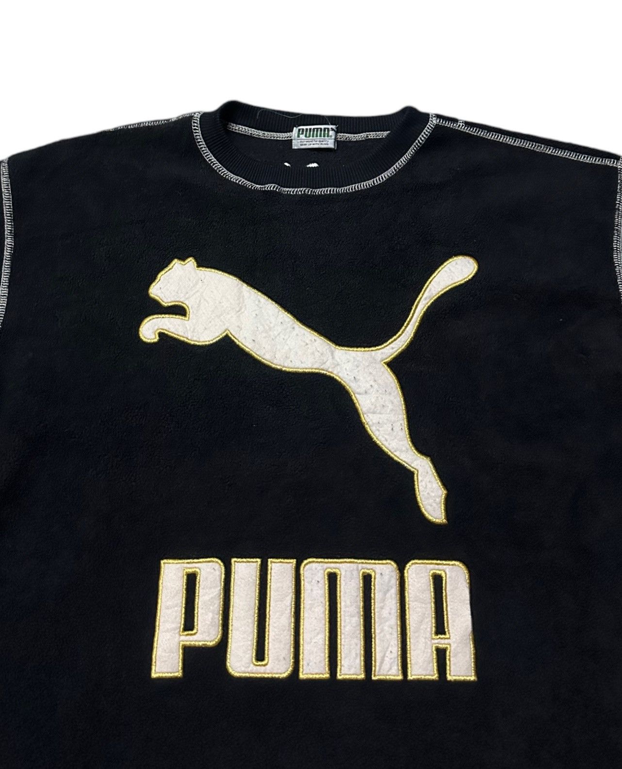 Puma Vintage 80s Puma fleece sweatshirt Size US M / EU 48-50 / 2 - 3 Thumbnail