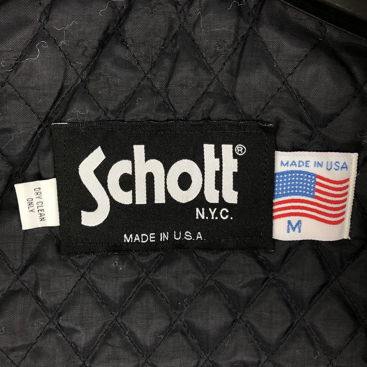 Schott Vintage 90's Schott N.Y.C Made in USA Retro Racer Jacket Size US M / EU 48-50 / 2 - 18 Thumbnail
