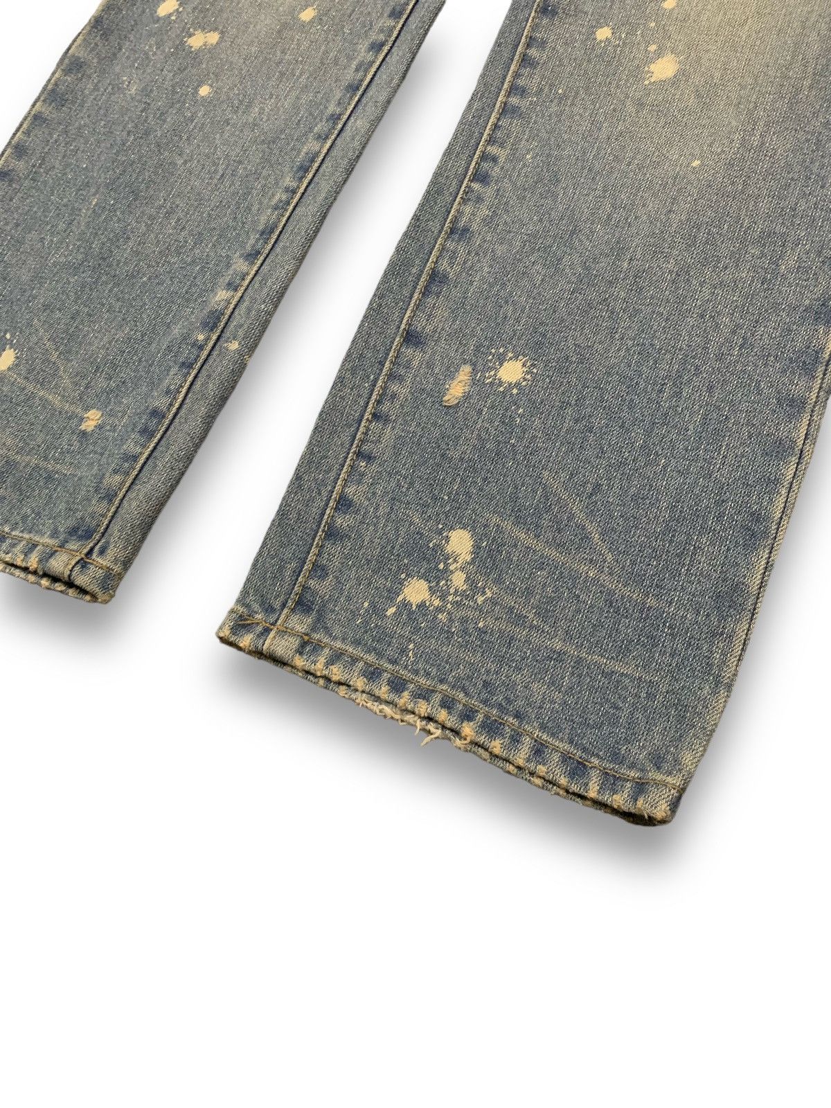 14th Addiction Vintage Japanese Brand Camo Double Waisted Splatter Jeans Size US 30 / EU 46 - 10 Thumbnail
