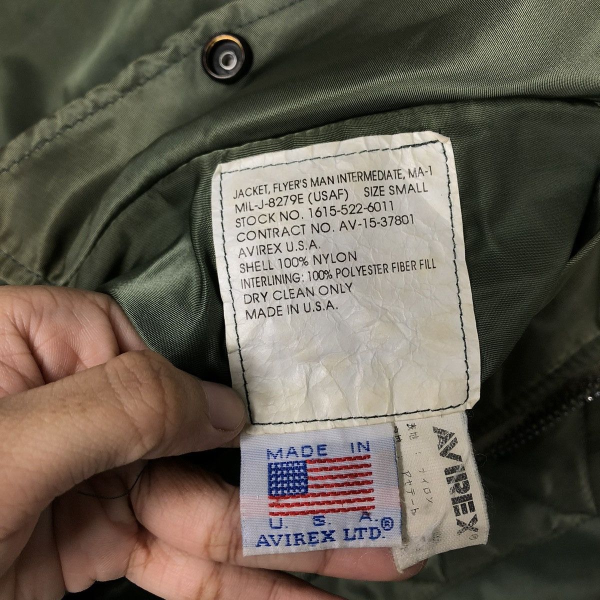 Avirex 🔥VINTAGE MA-1 REVERSIBLE BOMBER JACKET AVIREX LTD USA Size US S / EU 44-46 / 1 - 23 Thumbnail