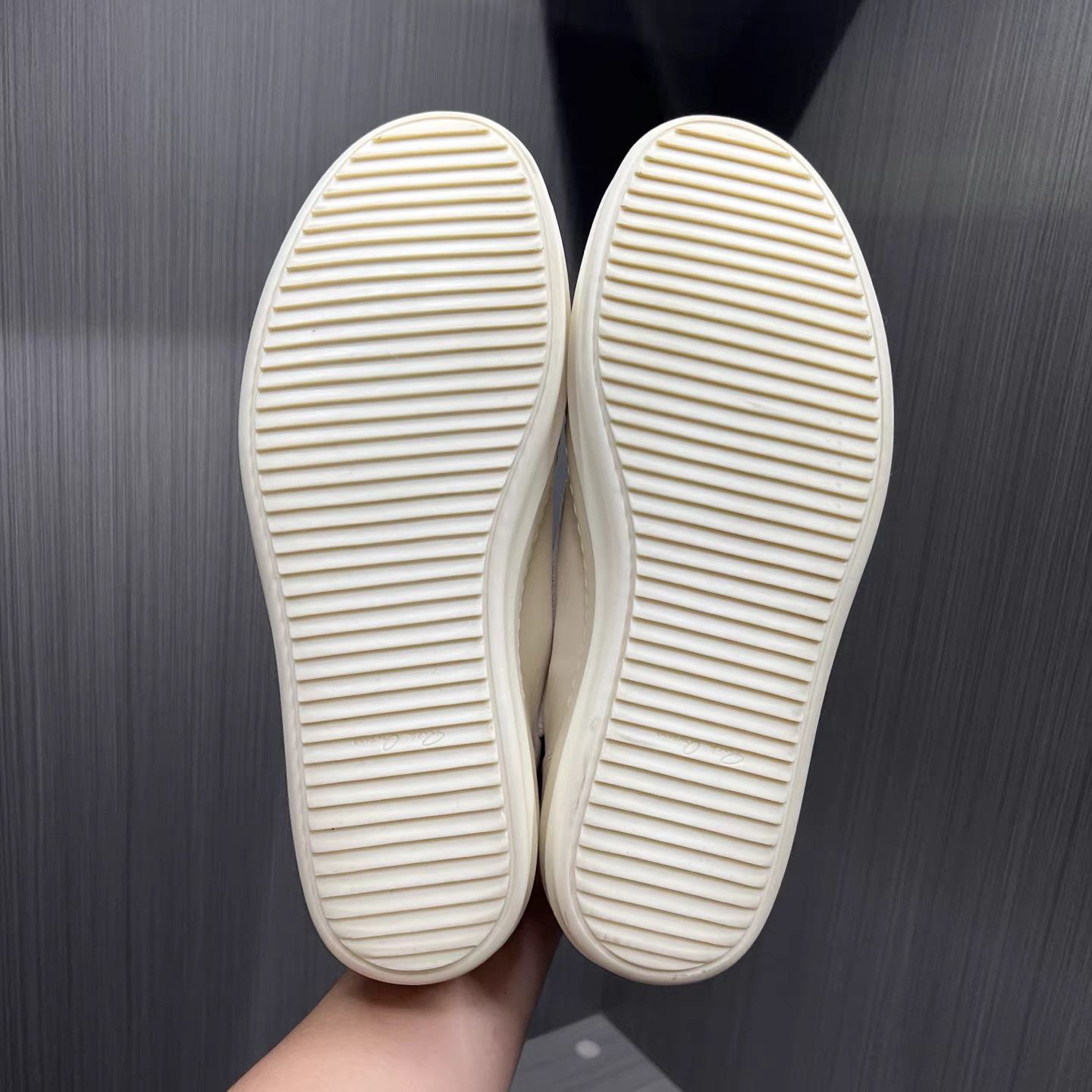 Rick Owens Rick Owens Ivory White Calfskin Sneakers K15 Size US 12 / EU 45 - 6 Thumbnail