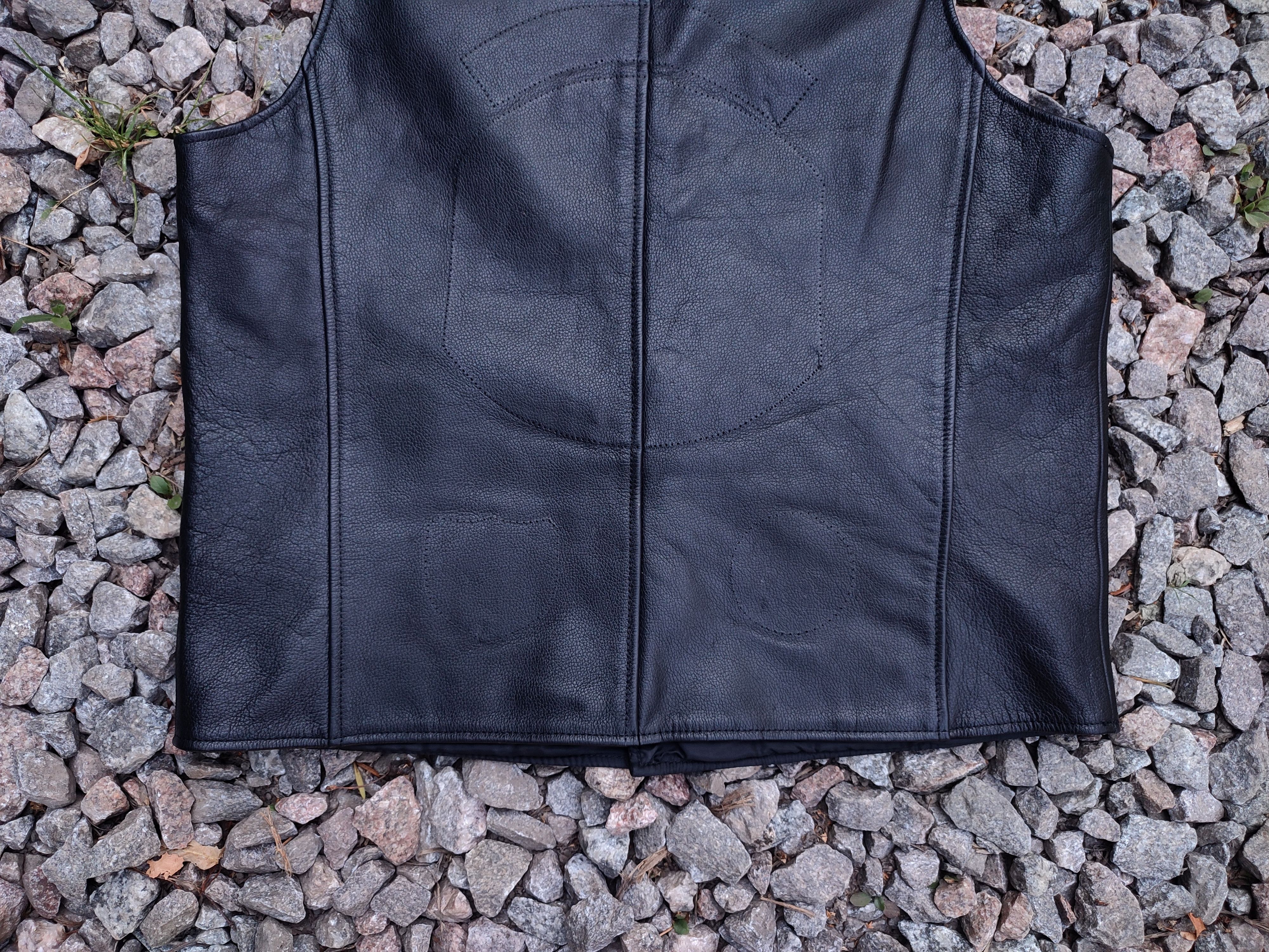 Harley Davidson Harley Davidson Vintage Leather Biker Vest Size US L / EU 52-54 / 3 - 11 Thumbnail