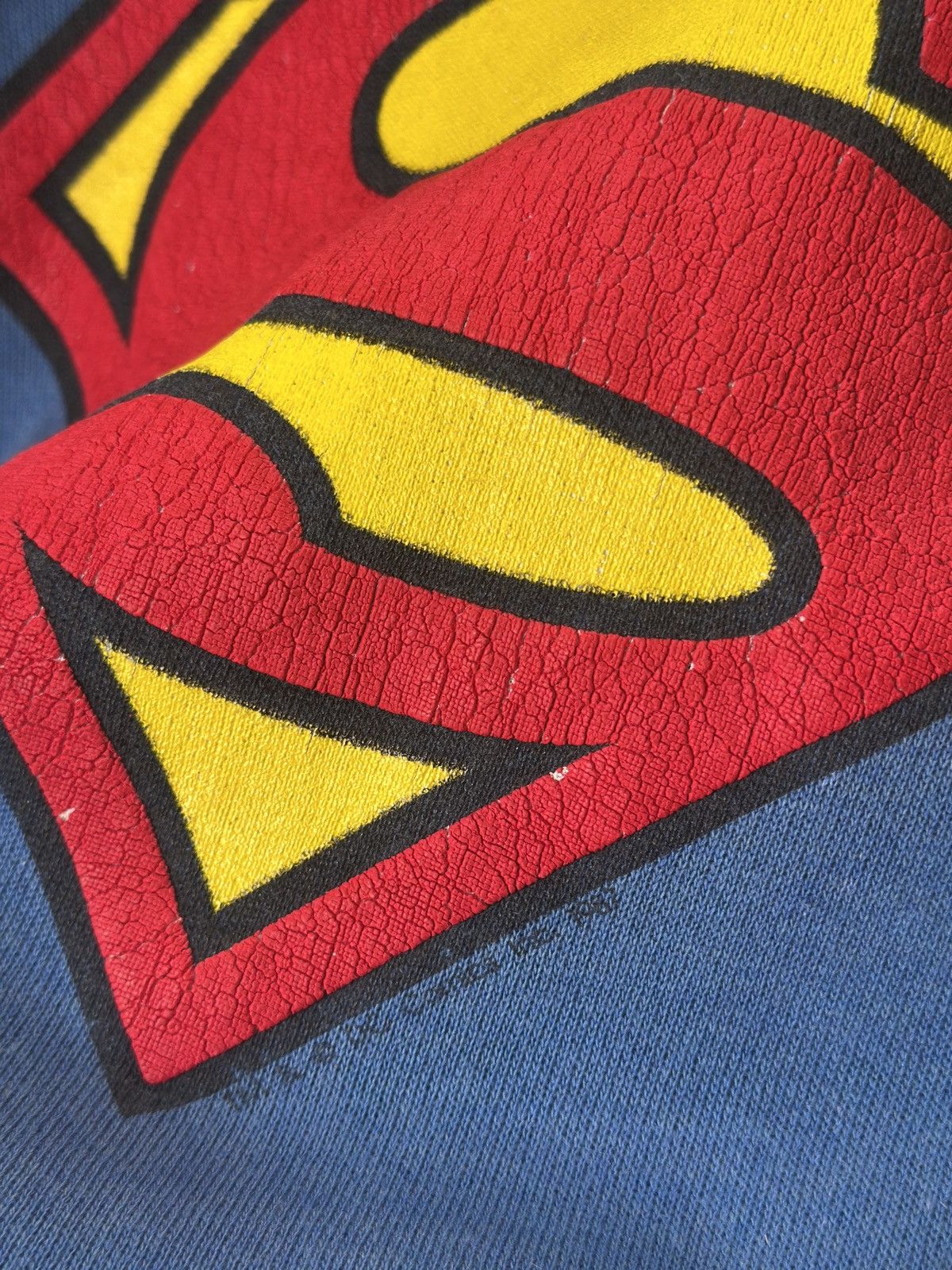 DC Comics × Vintage Vintage 80s Superman Big Logo Sweatshirt Size US L / EU 52-54 / 3 - 8 Thumbnail