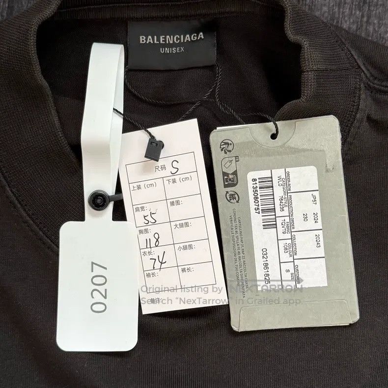 Balenciaga Balenciaga Reflective Lettering Logo Short Sleeve Size US S / EU 44-46 / 1 - 2 Thumbnail