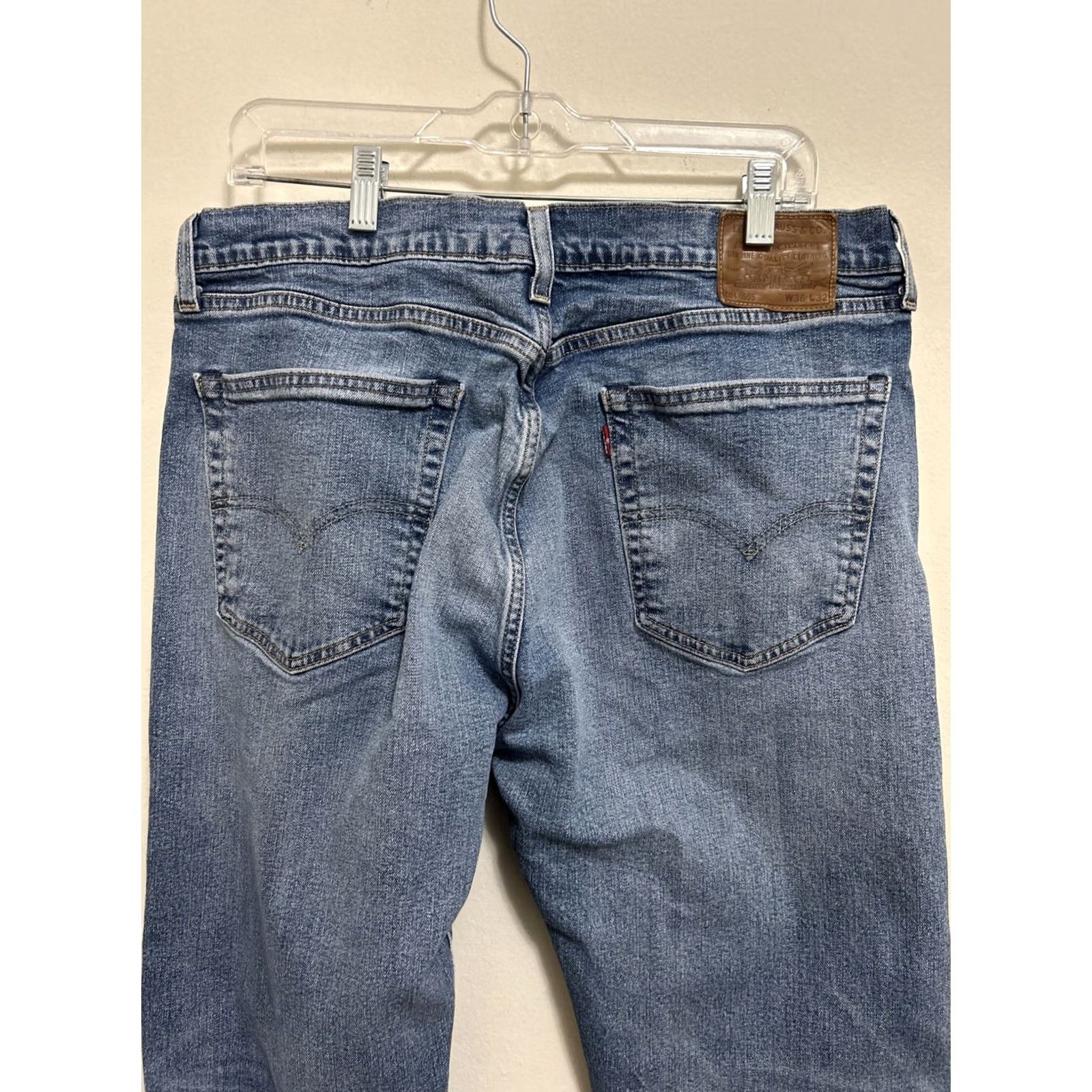 Levi's Levi's 505 Jeans Light Wash 36x32 Denim Straight 5-Pocket Cotton Elastodiene Men Regular Size 36 Blue Size US 36 / EU 52 - 4 Thumbnail