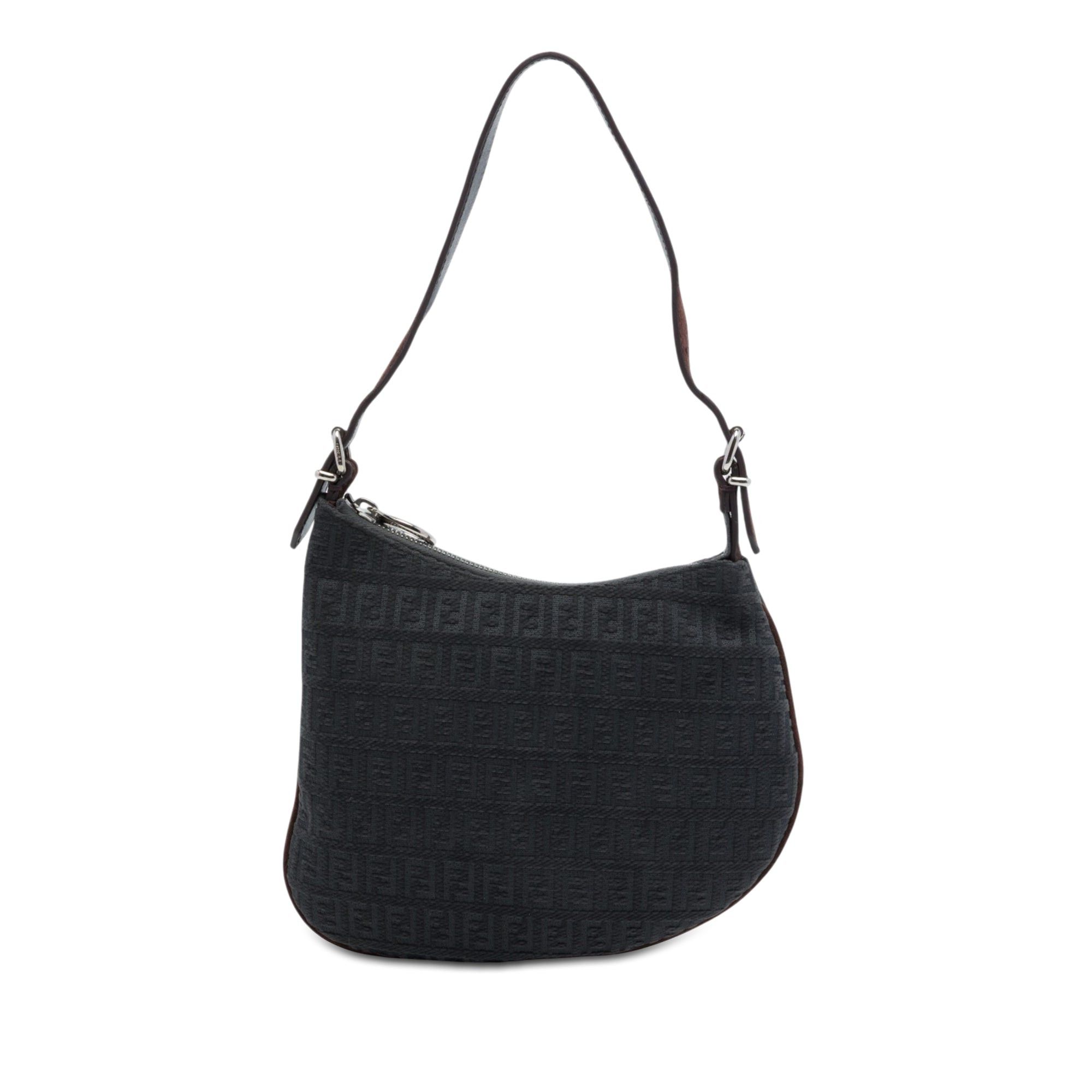 Fendi Zucchino Canvas Oyster Shoulder Bag Size ONE SIZE - 1 Thumbnail
