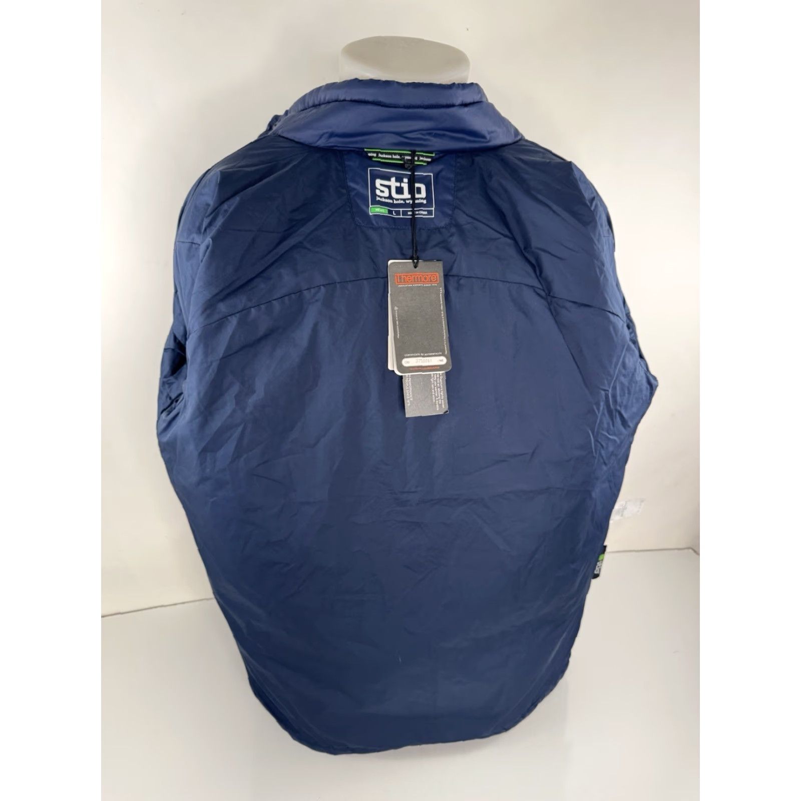 Vintage STIO Quilted Thermore Insulated L Skycrest Snap Shirt Jacket Blue Men XL Snap Jacket Size US L / EU 52-54 / 3 - 4 Thumbnail