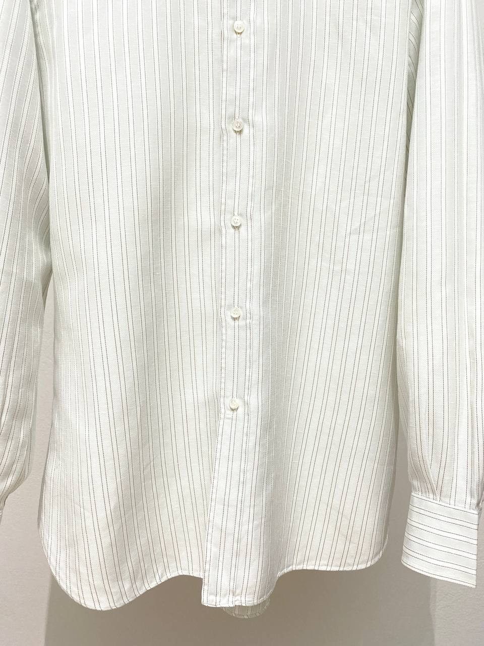 Brioni Brioni Classic Casual Suit Striped Cotton Button Up Shirt Size US M / EU 48-50 / 2 - 5 Thumbnail