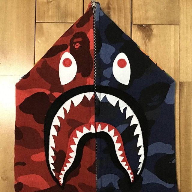 Bape 🔥2XL🔥 BAPE Shark full zip hoodie Red camo Blue camo APE XXL Size US XXL / EU 58 / 5 - 3 Thumbnail