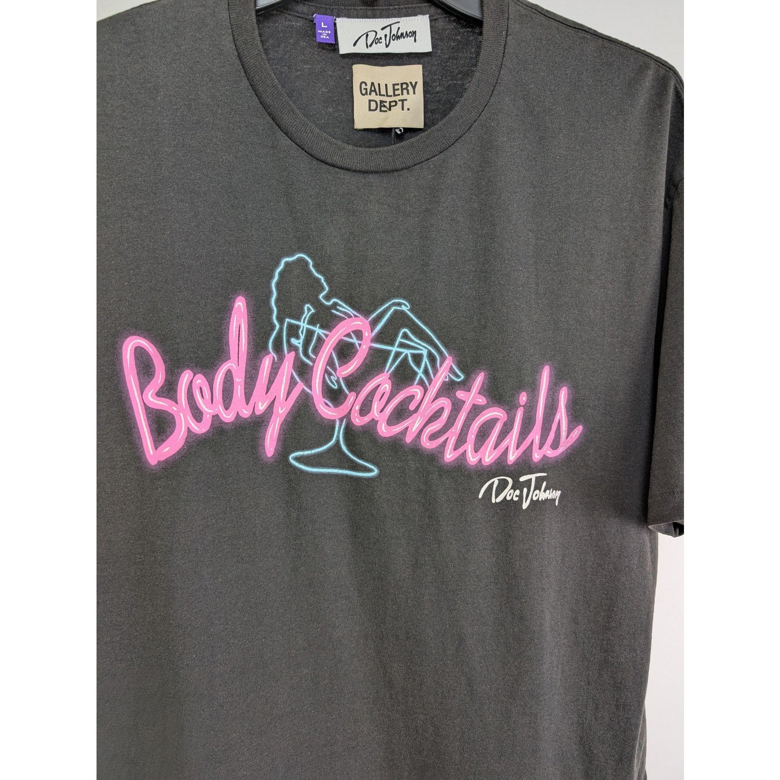 Gallery Dept. o1rshd1 Q:5 / Body Cocktails Tee T-Shirt in Black Size US L / EU 52-54 / 3 - 5 Thumbnail