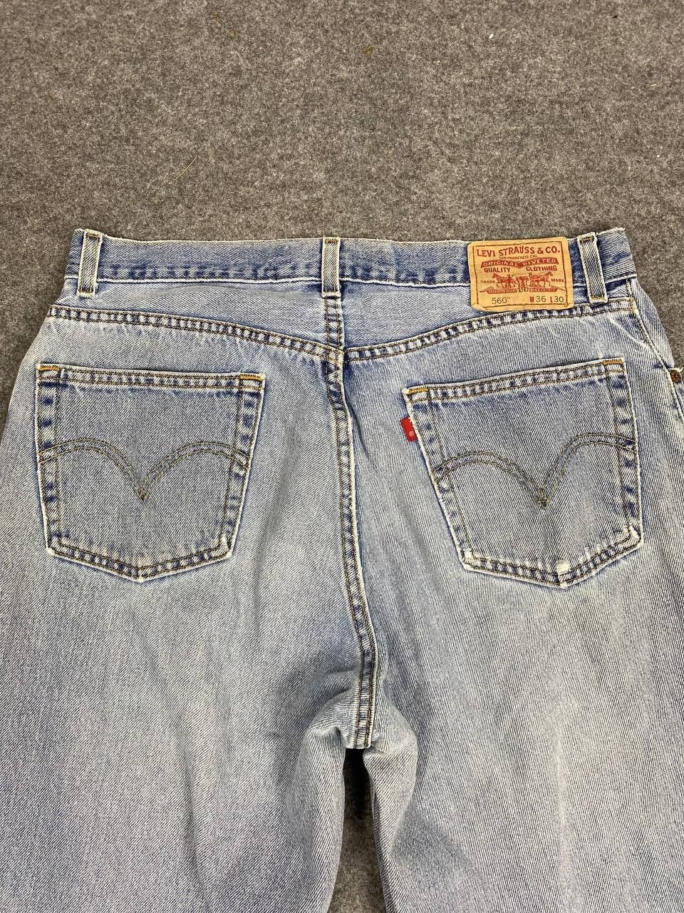 Levi's vintage levis 560 comfort fit distressed denim Size US 36 / EU 52 - 3 Thumbnail