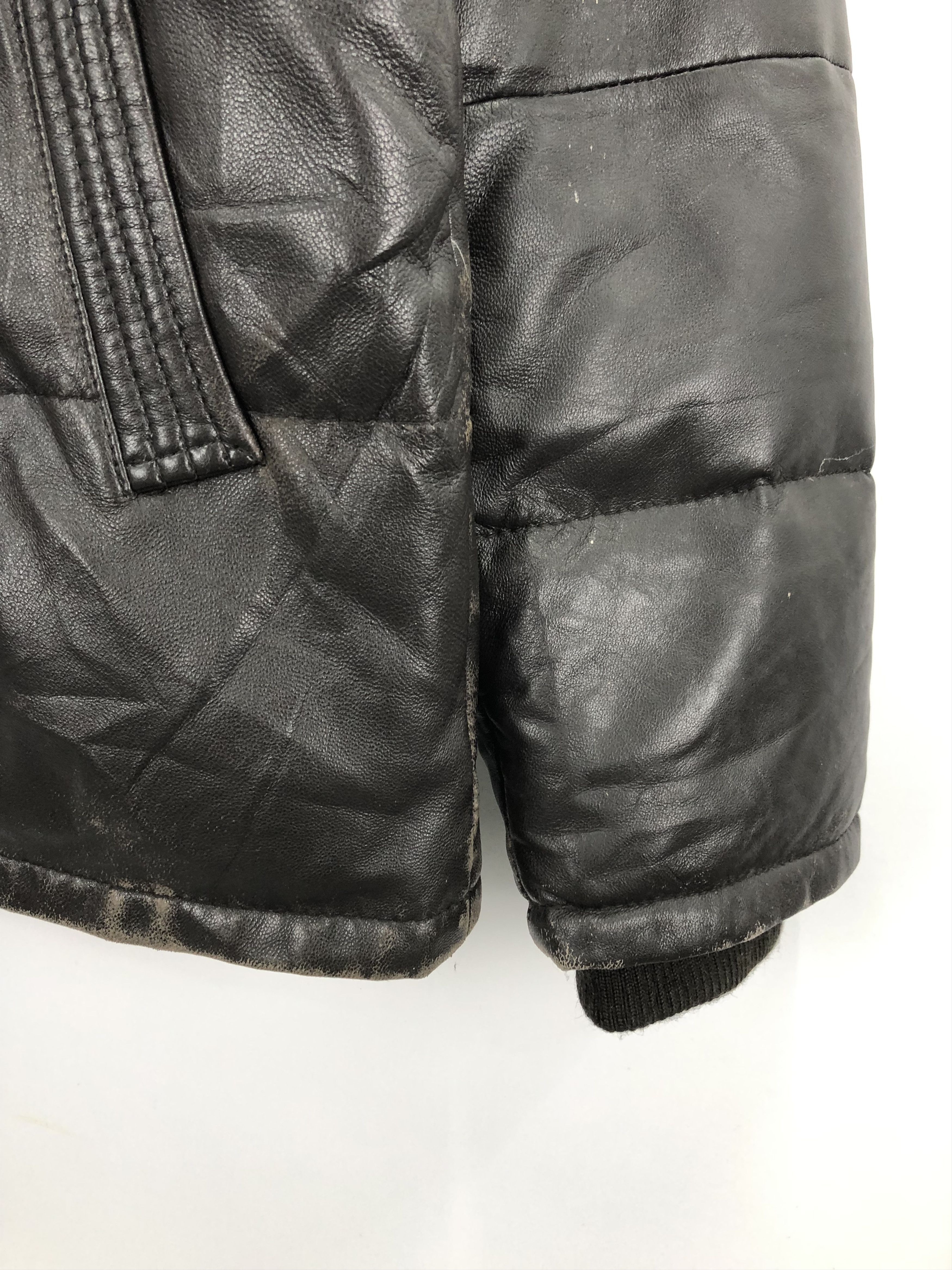 Japanese Brand Vintage Japanese Brand Puffer Leather Jacket J0683 Size US M / EU 48-50 / 2 - 7 Thumbnail
