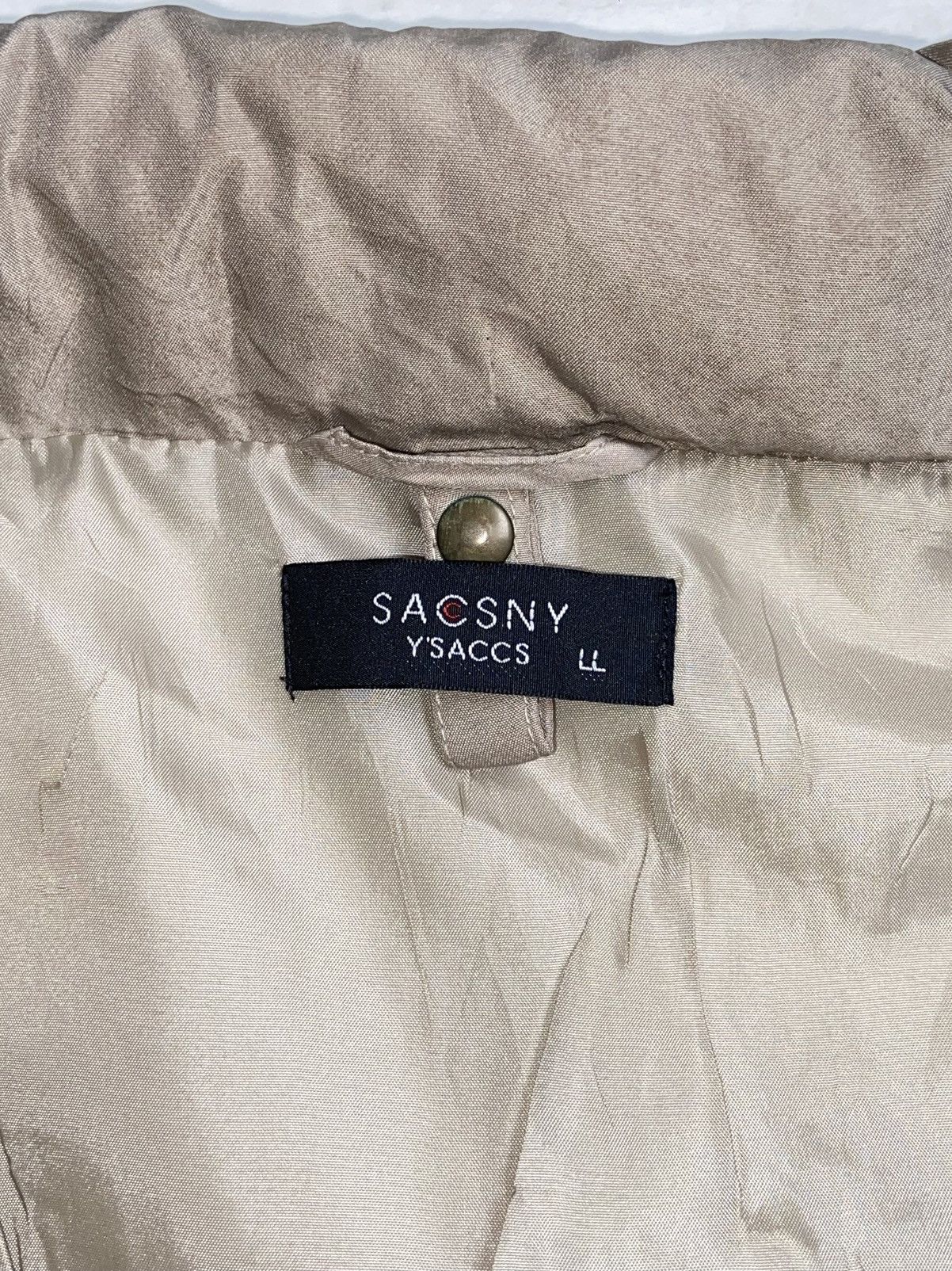Designer × Japanese Brand × Yohji Yamamoto SACSNY Y’SACCS Beige Zip Jacket Size US L / EU 52-54 / 3 - 6 Thumbnail