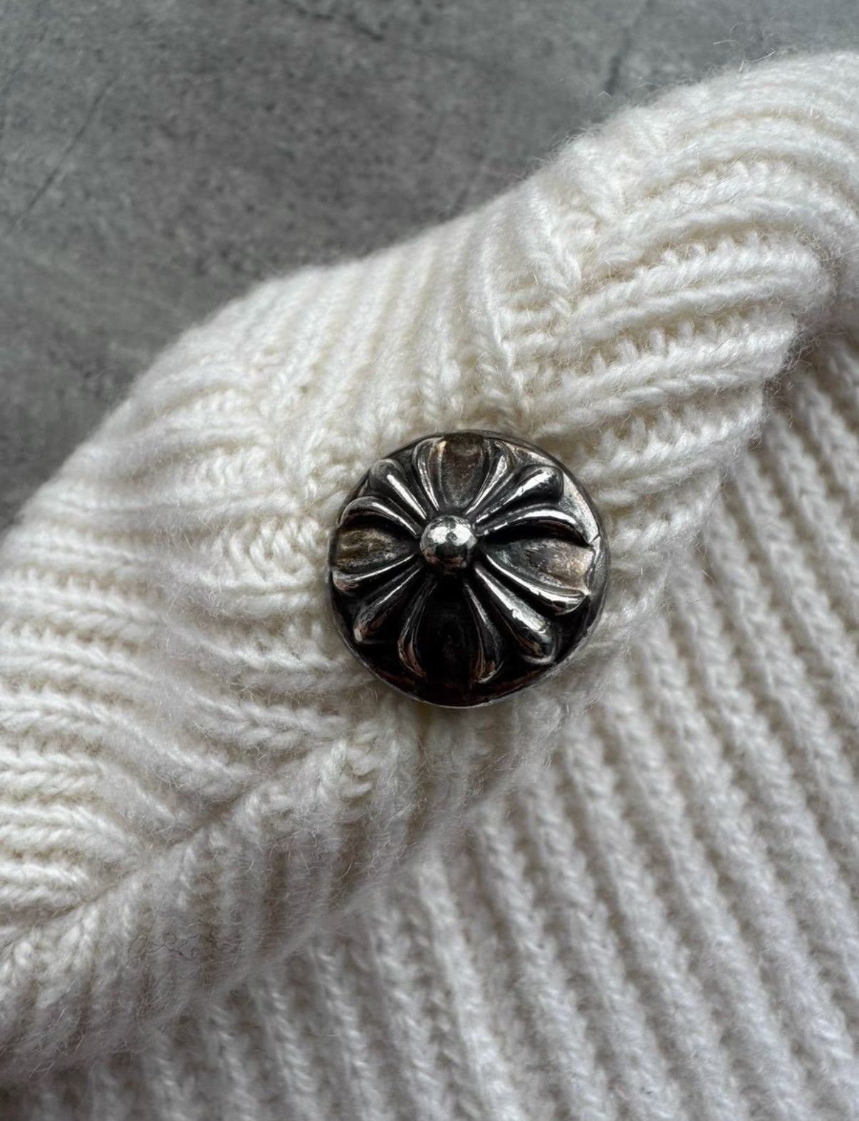 Chrome Hearts Chrome Hearts Cross Leather Patch Beanie Size ONE SIZE - 4 Thumbnail