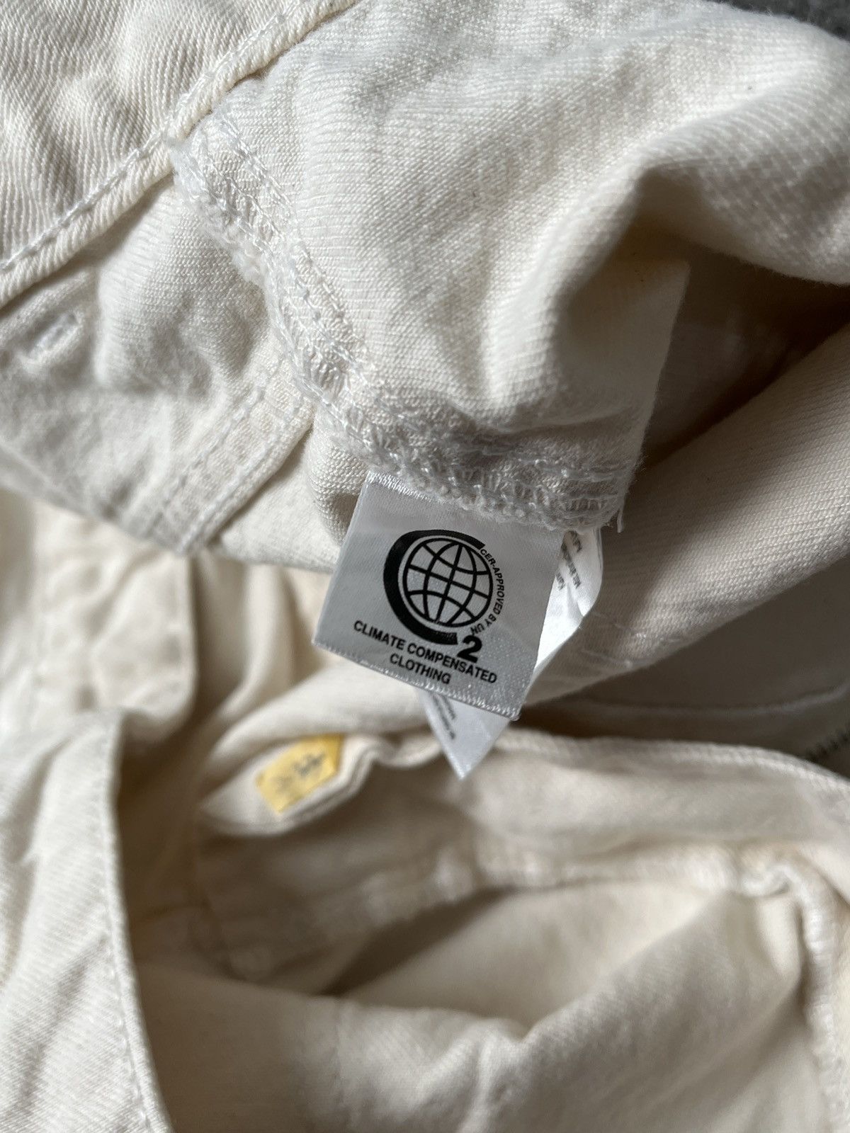 Ganni 2000s Ganni Fatigue True White Denim Size 37" - 7 Thumbnail
