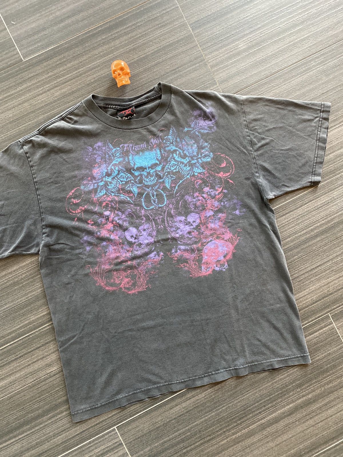 Vintage 2008 faded black skull art shirt sz XL Size US XL / EU 56 / 4 - 1 Thumbnail