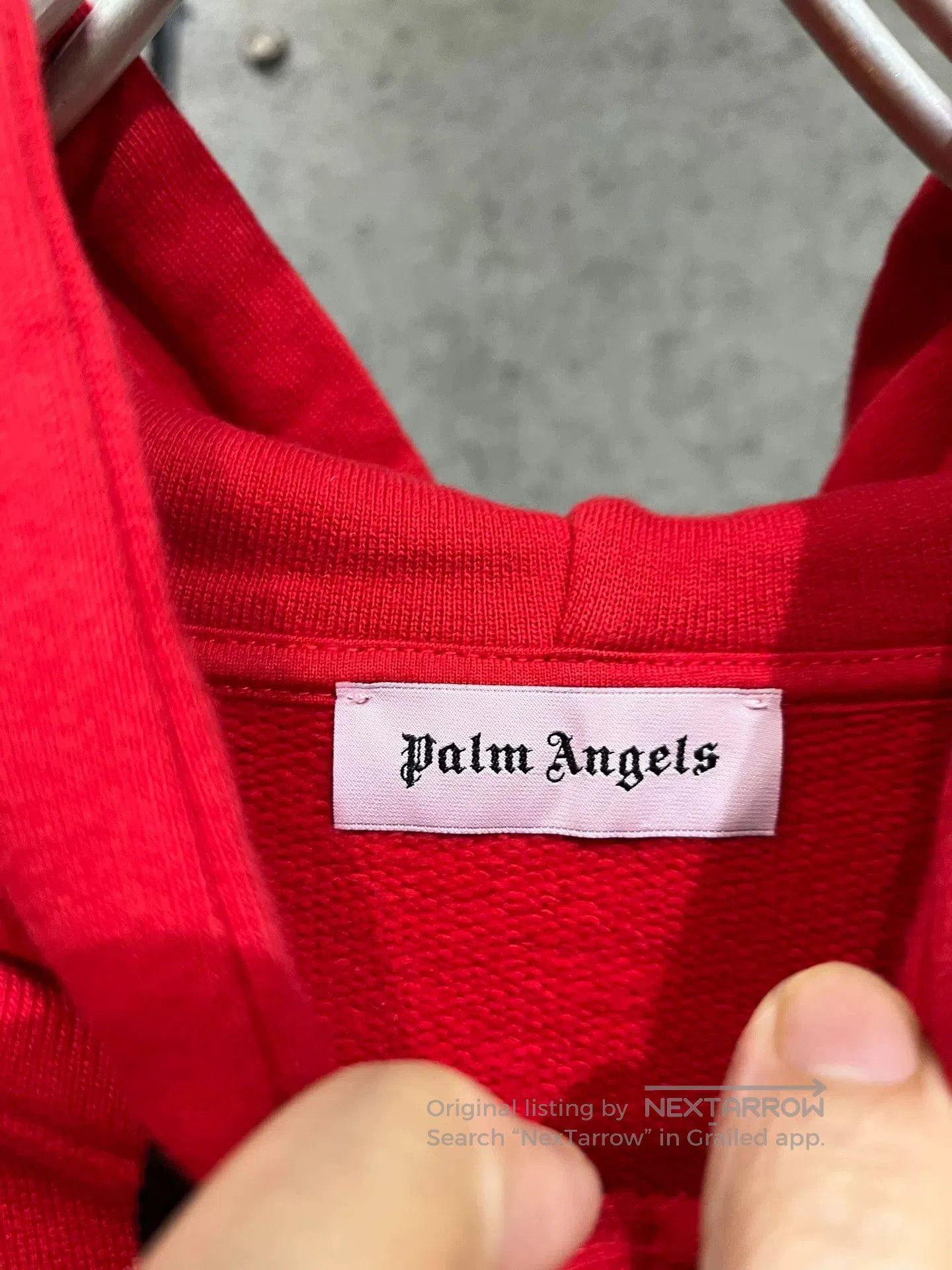 Palm Angels Palm Angels Red Logo Hoodie Size M. Size US M / EU 48-50 / 2 - 3 Thumbnail