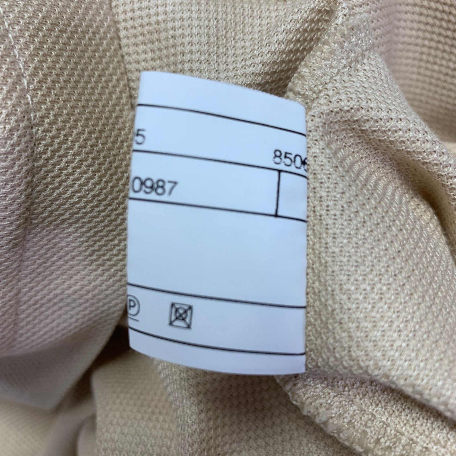 Pal Zileri PAL ZILERI Beige White Blue Contrast Trim Short Sleeve Polo Size US M / EU 48-50 / 2 - 6 Thumbnail