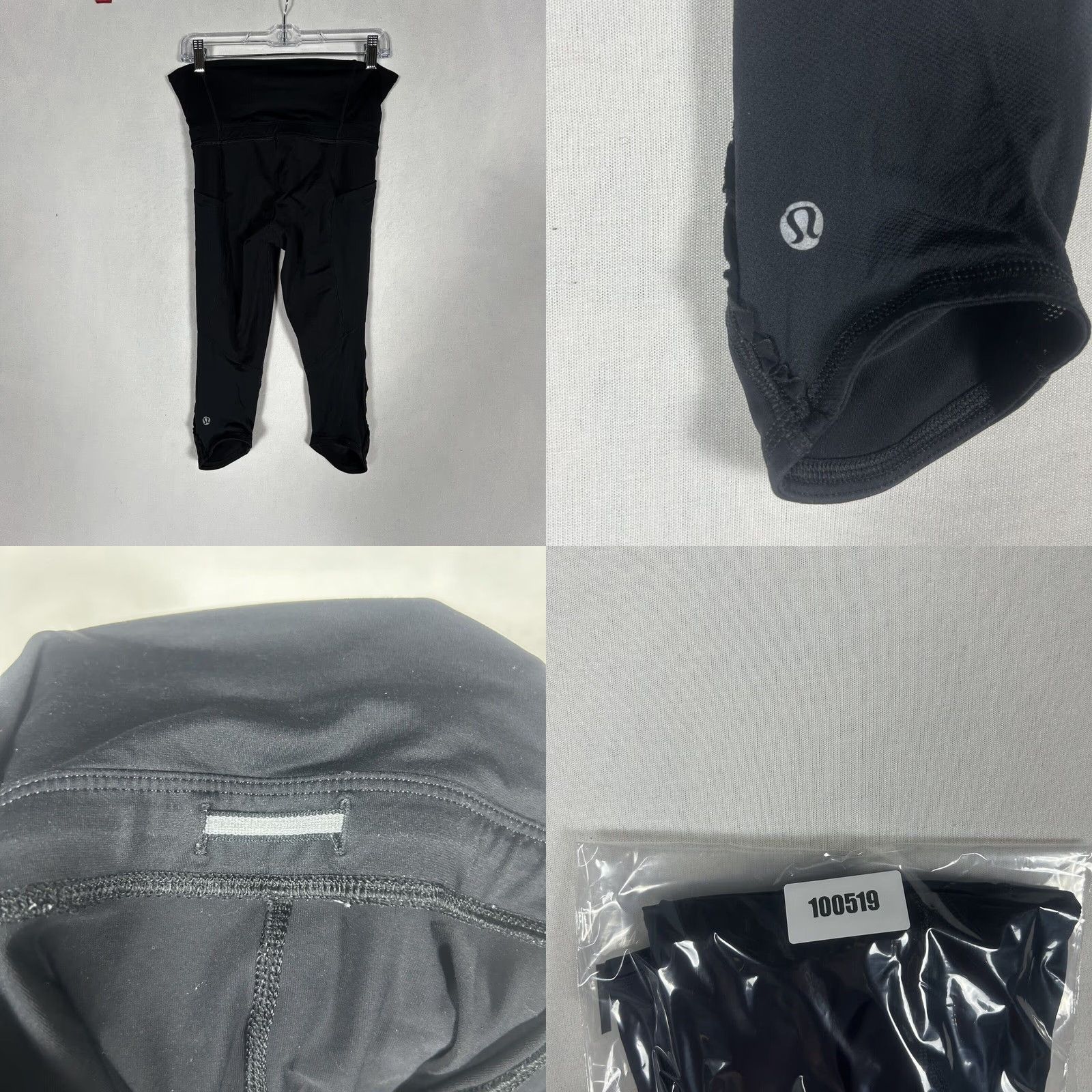 Lululemon Lululemon Black High Waist Capri Leggings Womens Size 4 Stretch Gym Athletic Run Size 42" / US 20 - 8 Thumbnail
