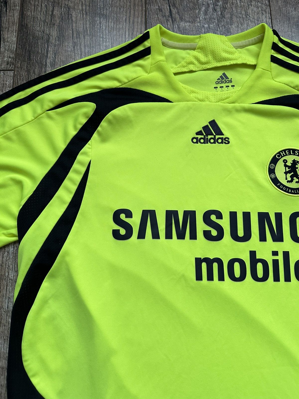 Adidas 2007/08 Adidas Chelsea FC Third Kit Football Jersey Size US L / EU 52-54 / 3 - 7 Thumbnail