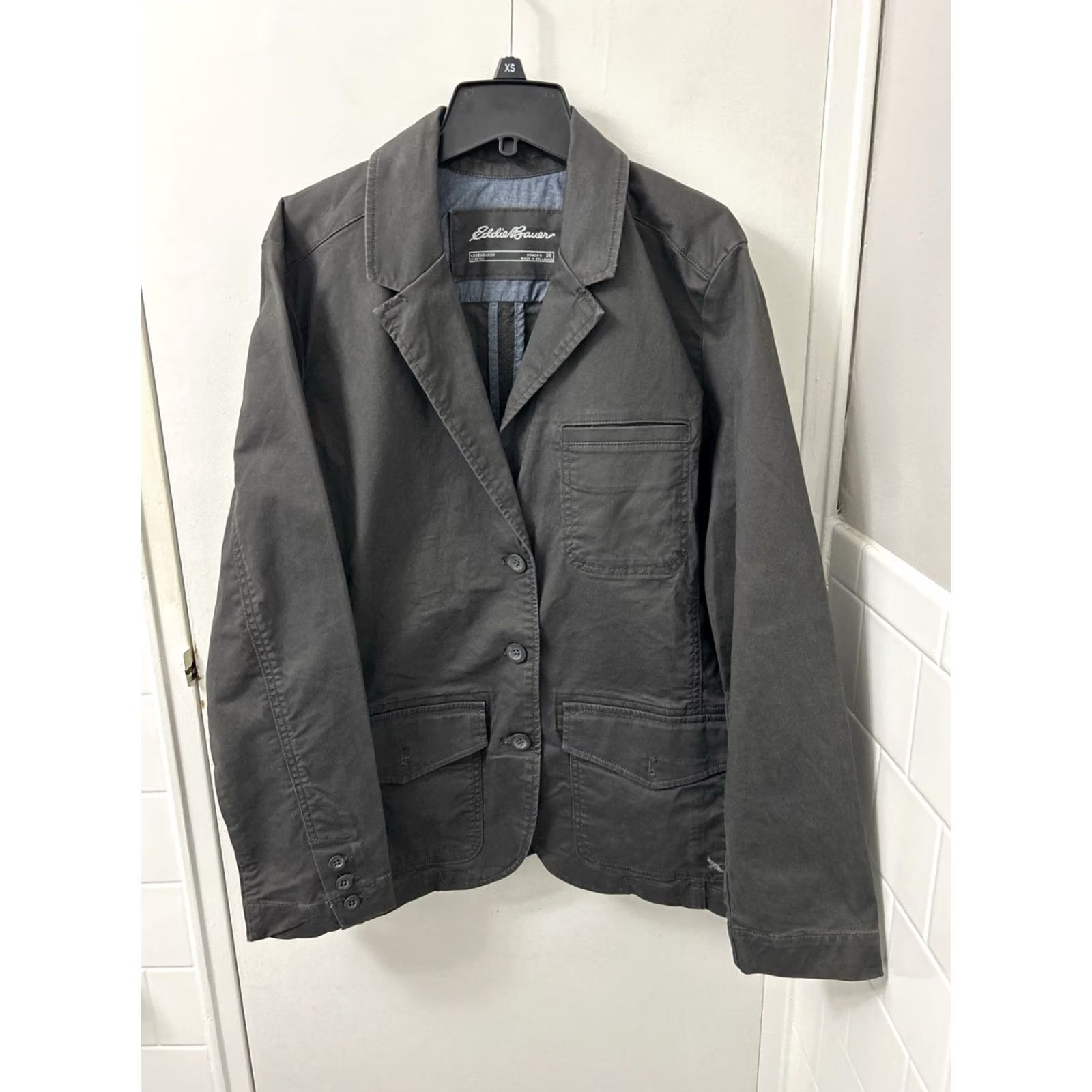 Eddie Bauer Eddie Bauer Jacket Womens Sz 20 Gray Barn Chore Legendwash Stretch Canvas Coat Size 3XL / US 20-22 - 2 Thumbnail