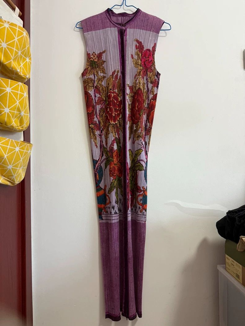 Issey Miyake Issey Miyake size:3 Purple flower-blooming peony dress of Size XS / US 0-2 / IT 36-38 - 3 Thumbnail