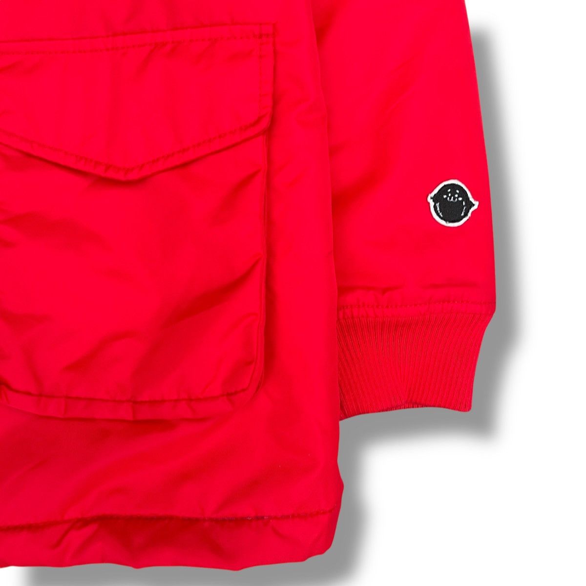 20471120 24071120 Hyoma Red Nylon Fur Hood Quilted Duffle Coat Size US S / EU 44-46 / 1 - 8 Thumbnail