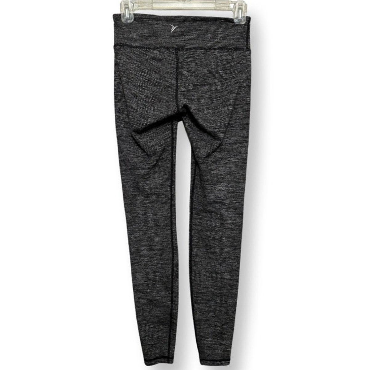 Old Navy Old Navy Active Leggings Black Space Dye Wide Waistband S Size 32" / US 10 / IT 46 - 4 Thumbnail