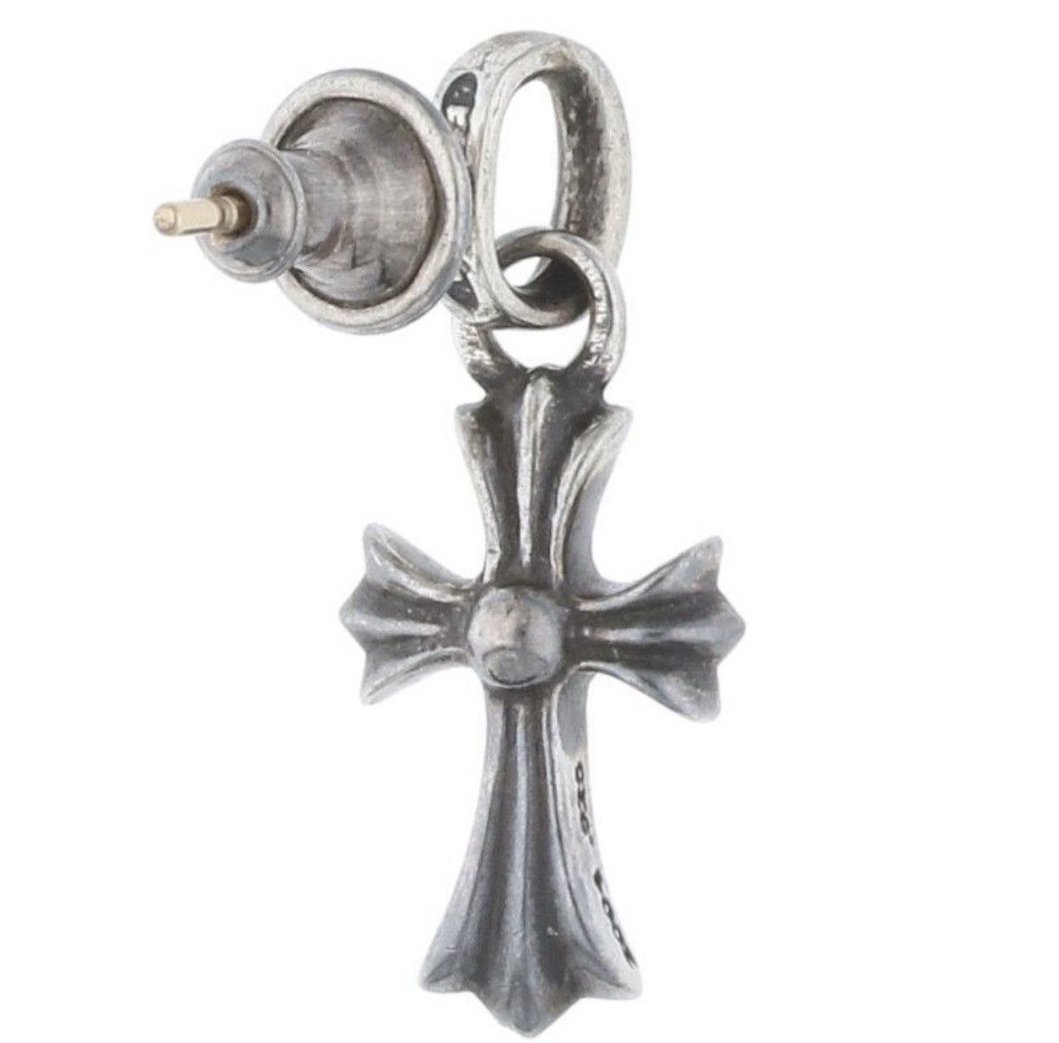 Chrome Hearts Chrome Hearts Pink Sapphire Silver Earring Size ONE SIZE - 2 Thumbnail