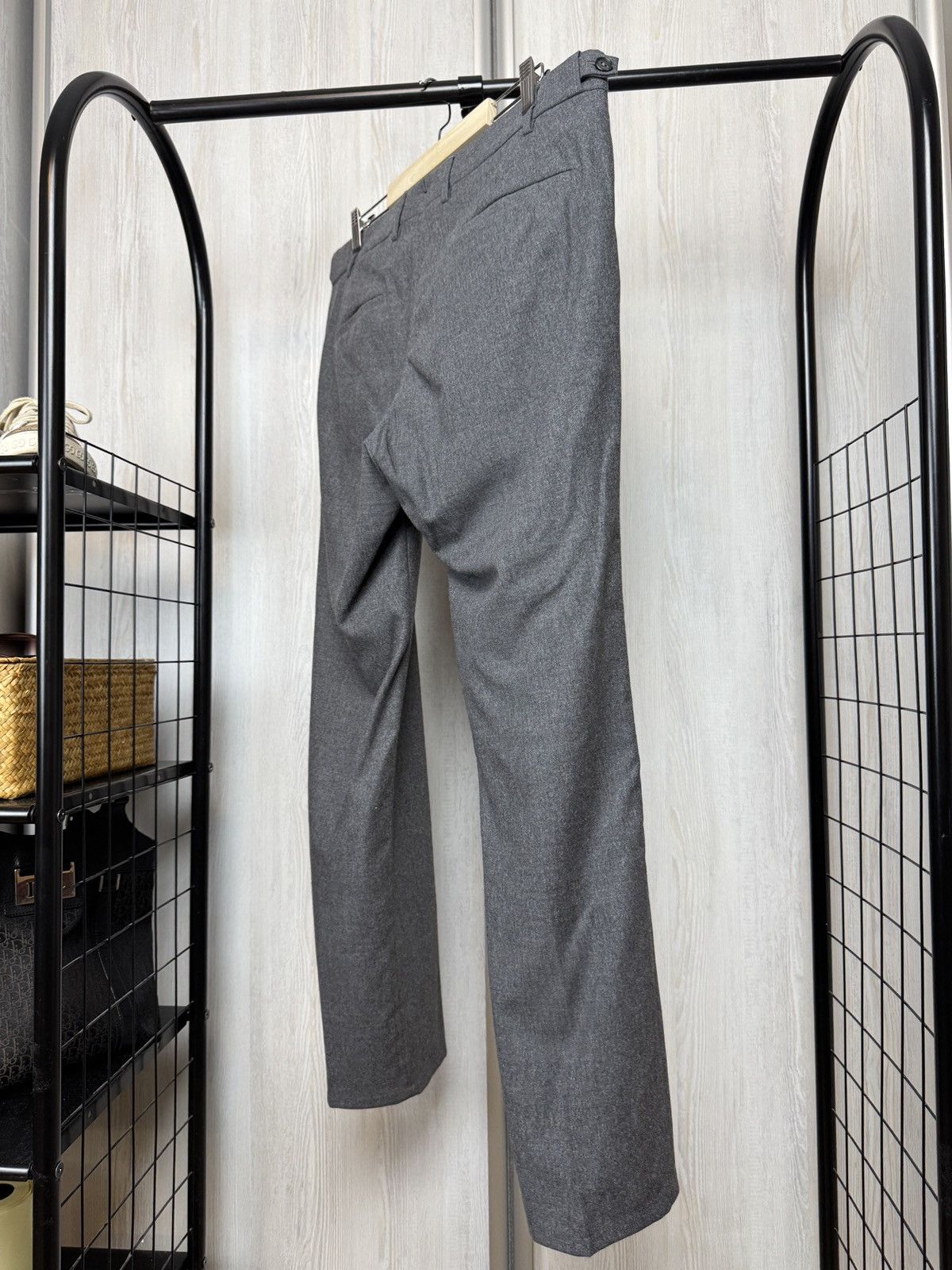 Boggi Boggi Milano made in Italy grey wool buckles classic pants Size US 36 / EU 52 - 8 Thumbnail