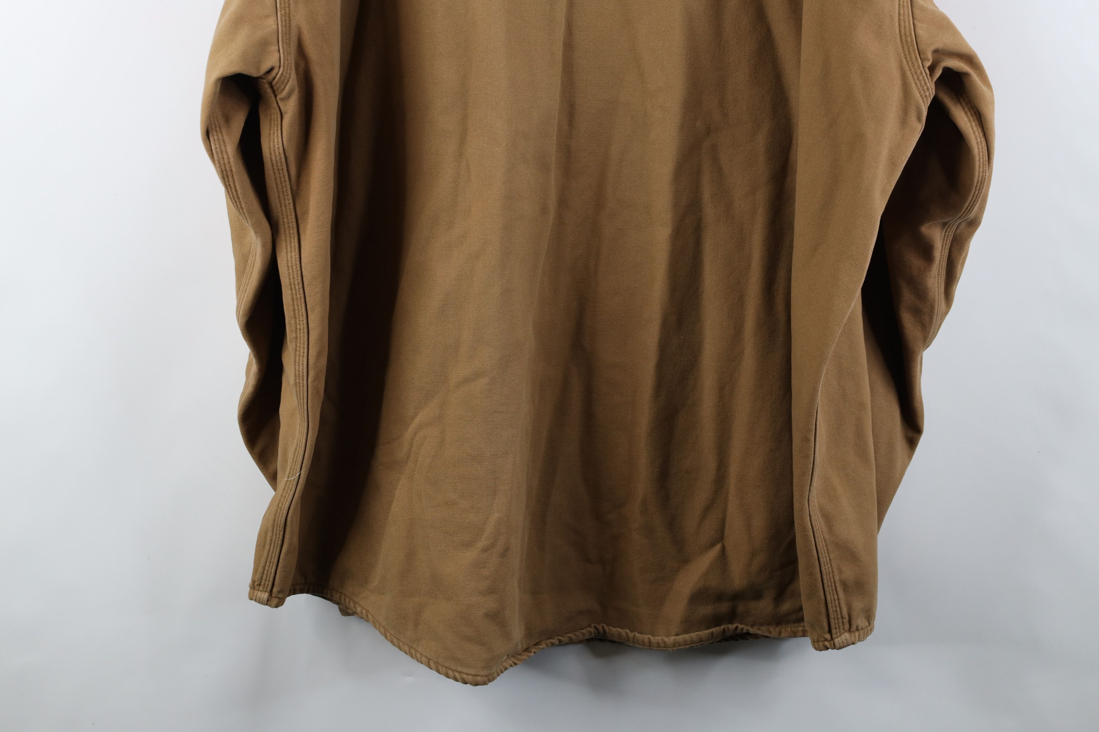 Carhartt × Vintage Vintage Carhartt Lined Canvas Button Shirt Jacket Jac Shirt Size US XXL / EU 58 / 5 - 16 Thumbnail