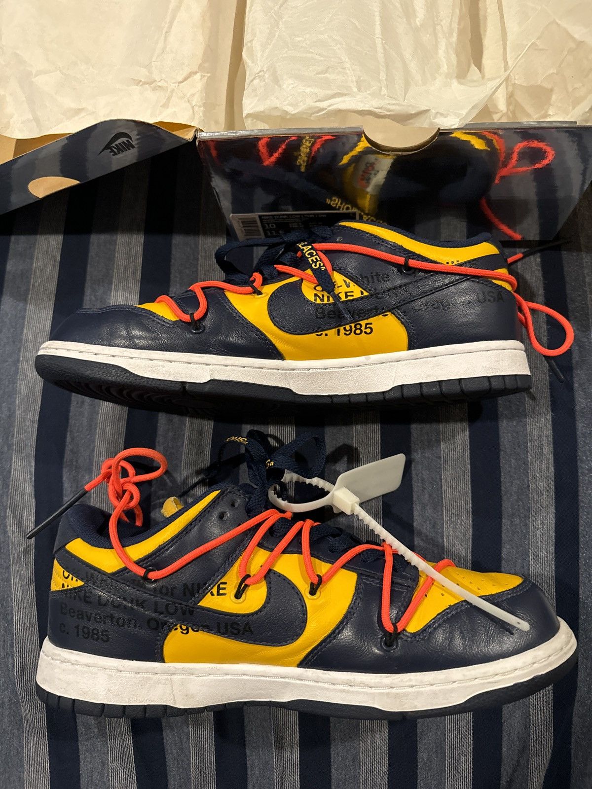 Nike × Off-White Off White x Nike dunk low Size US 10 / EU 43 - 2 Thumbnail