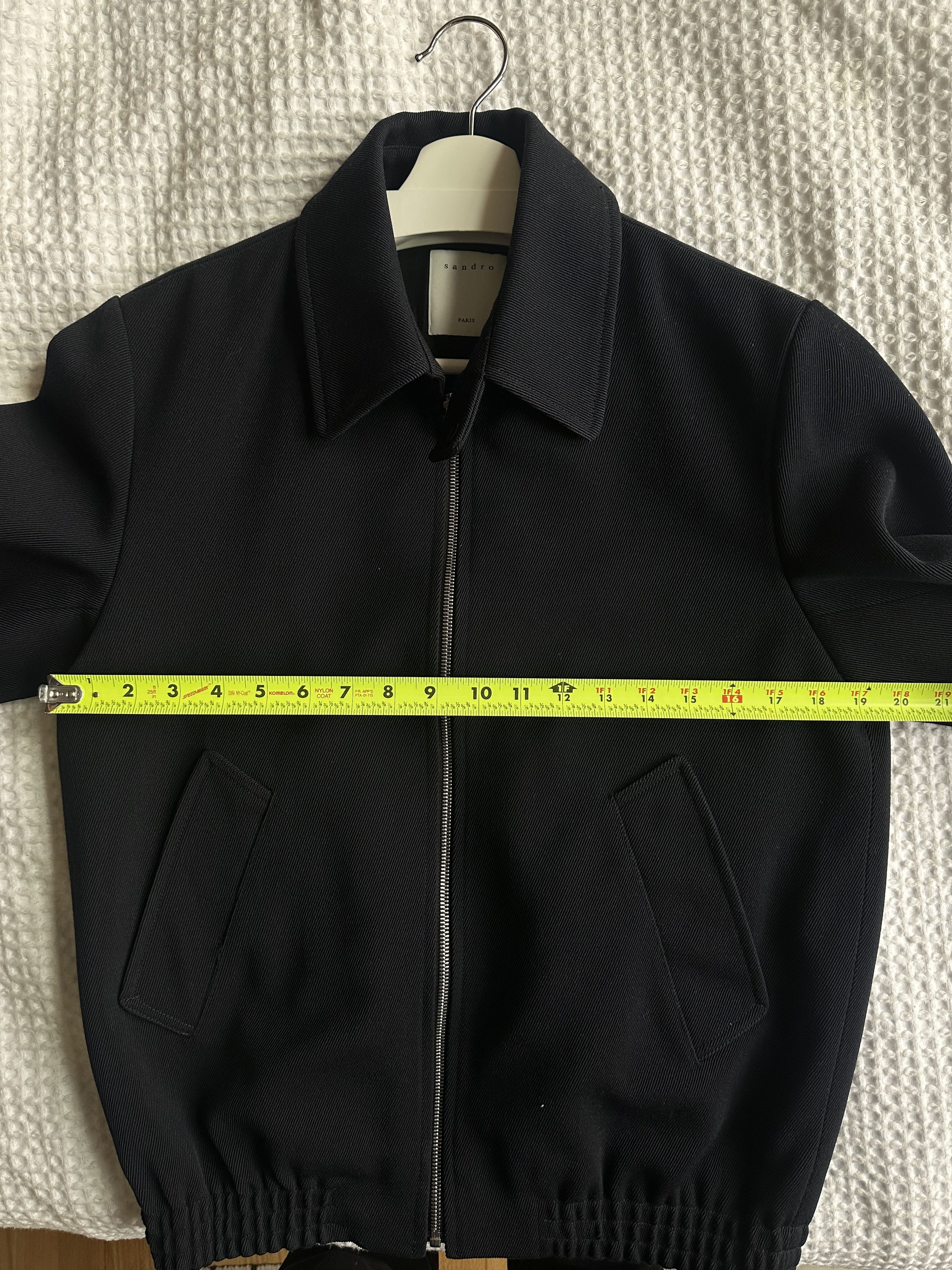 Sandro Sz 44 S - SANDRO - Men's Black Navy Work Flight Jacket Size US S / EU 44-46 / 1 - 1 Thumbnail