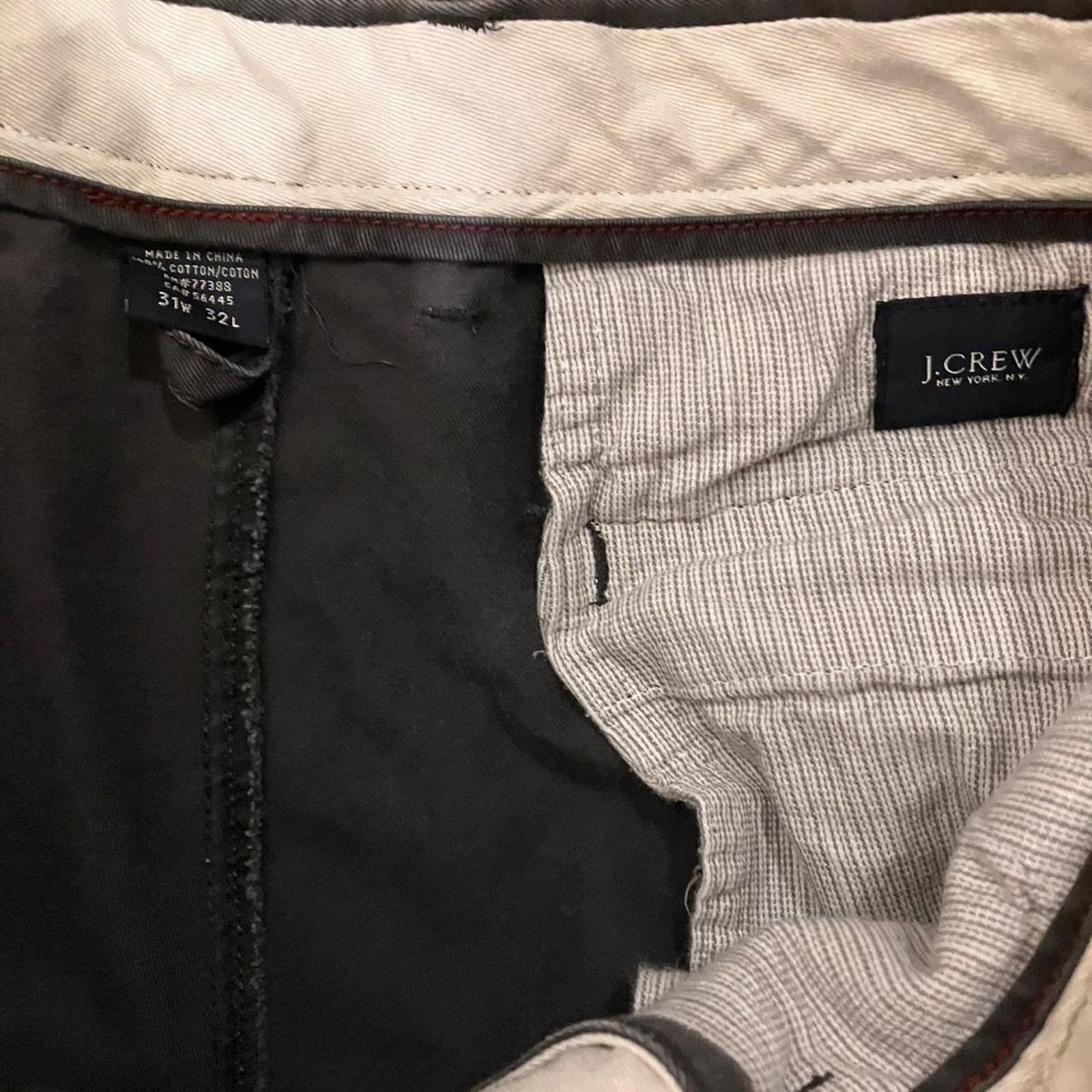 J.Crew J. Crew Charcoal Grey Chino Pants Size US 31 - 5 Thumbnail