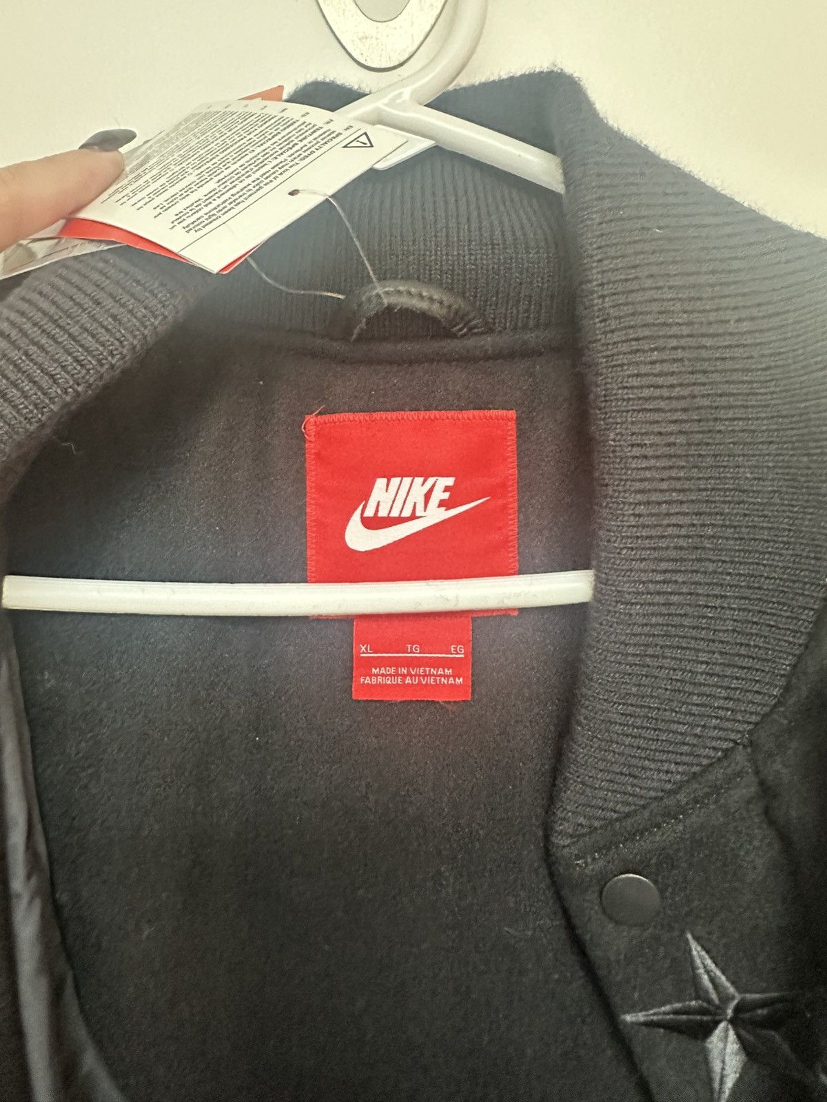 Nike Nike Air Destroyer Varsity Leather Jacket Size US XL / EU 56 / 4 - 8 Thumbnail