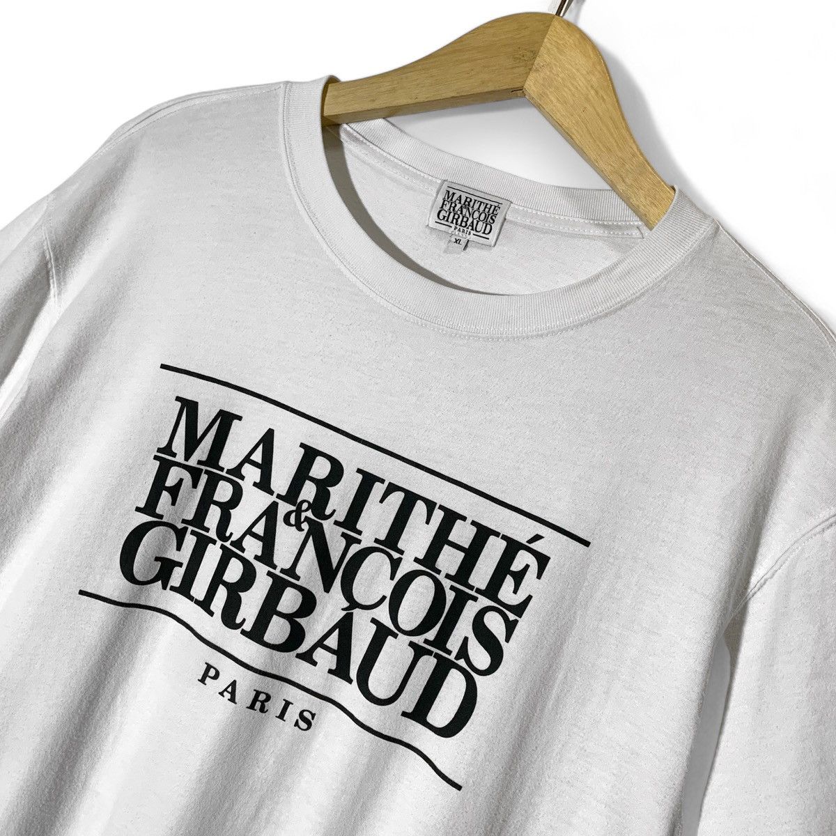 Marithe Francois Girbaud Paris Og logo White tee - Short