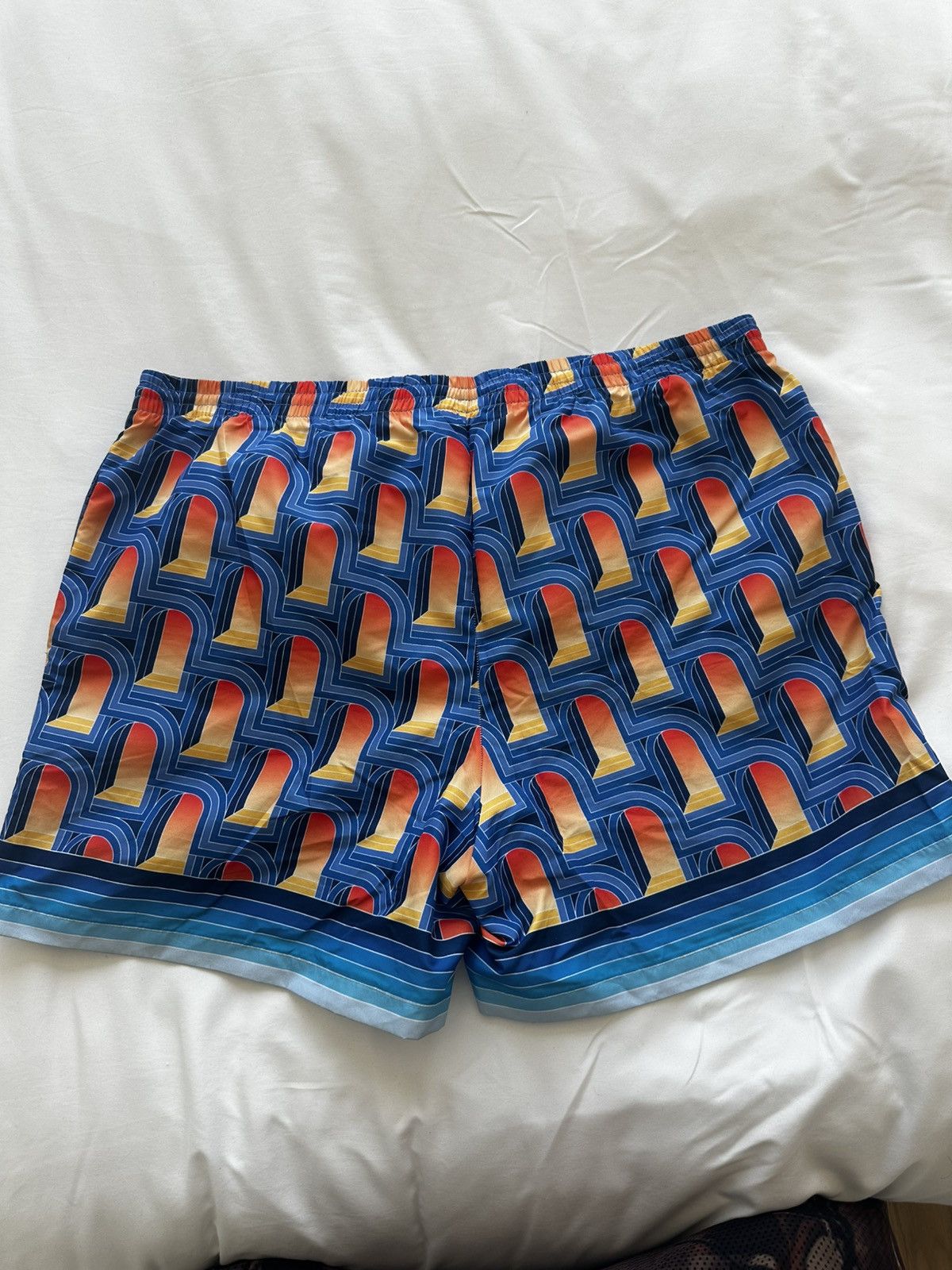 Casablanca Casablanca Men's L'arche de Nuit Swim Short in Blue Size US 34 / EU 50 - 5 Thumbnail