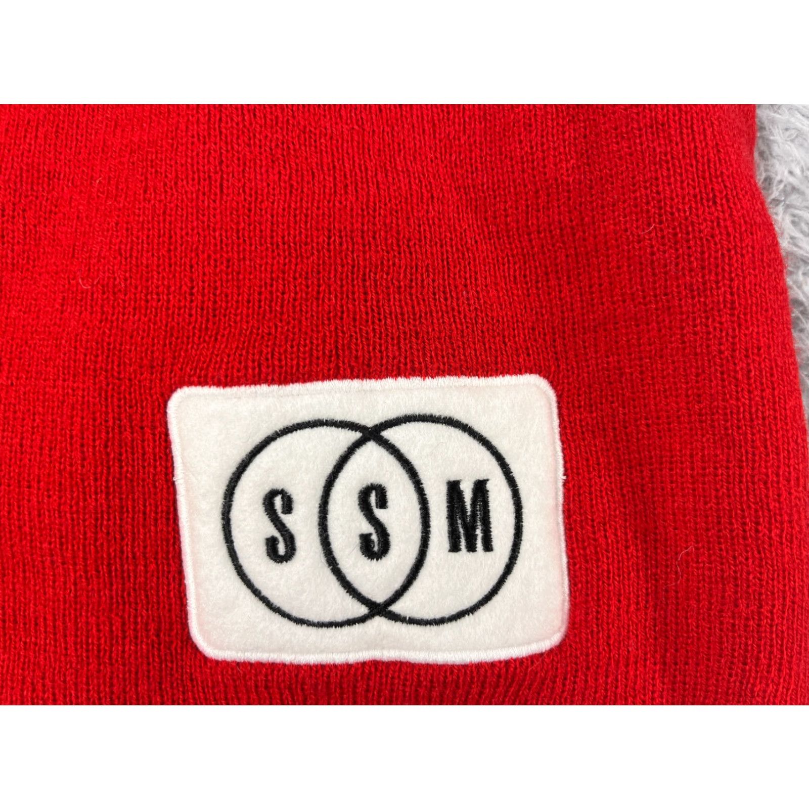 Logo 7 SSM Beanie Toque Adult One Size Red Knit Embroidered Logo Acrylic Ski Outdoors Size ONE SIZE - 2 Thumbnail