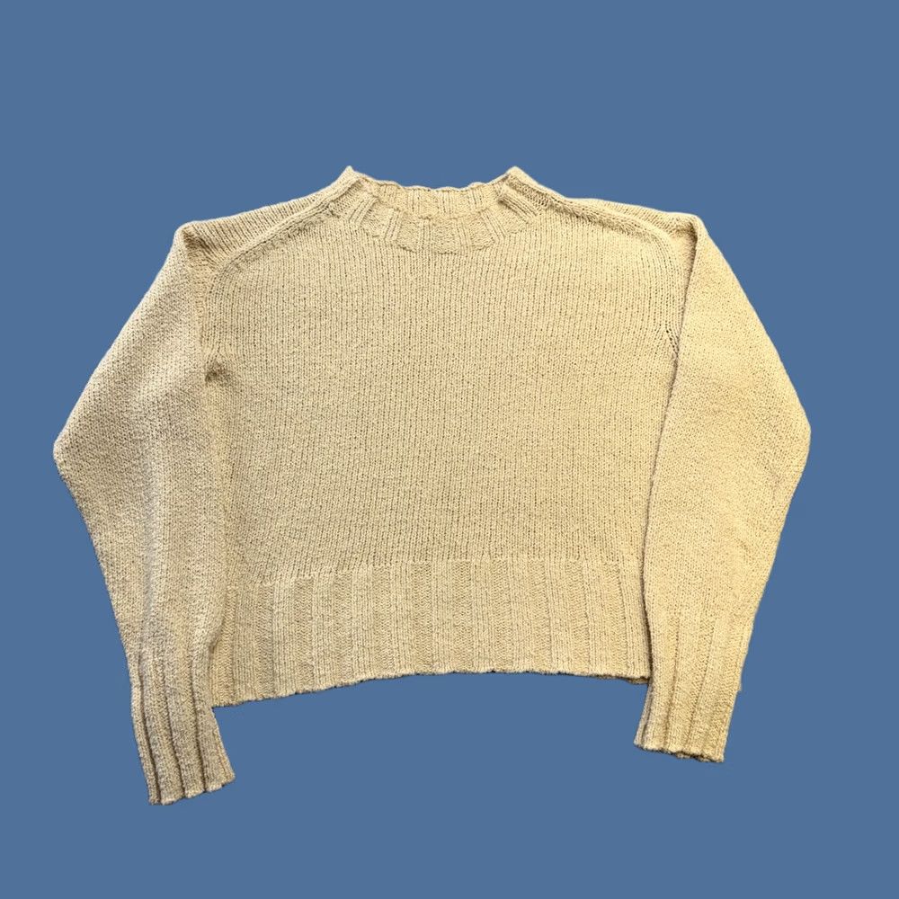 J.Crew J Crew Sweater Women Small Wheat Beige Relaxed Crewneck Lightweight Cotton Beach Size S / US 4 / IT 40 - 1 Thumbnail
