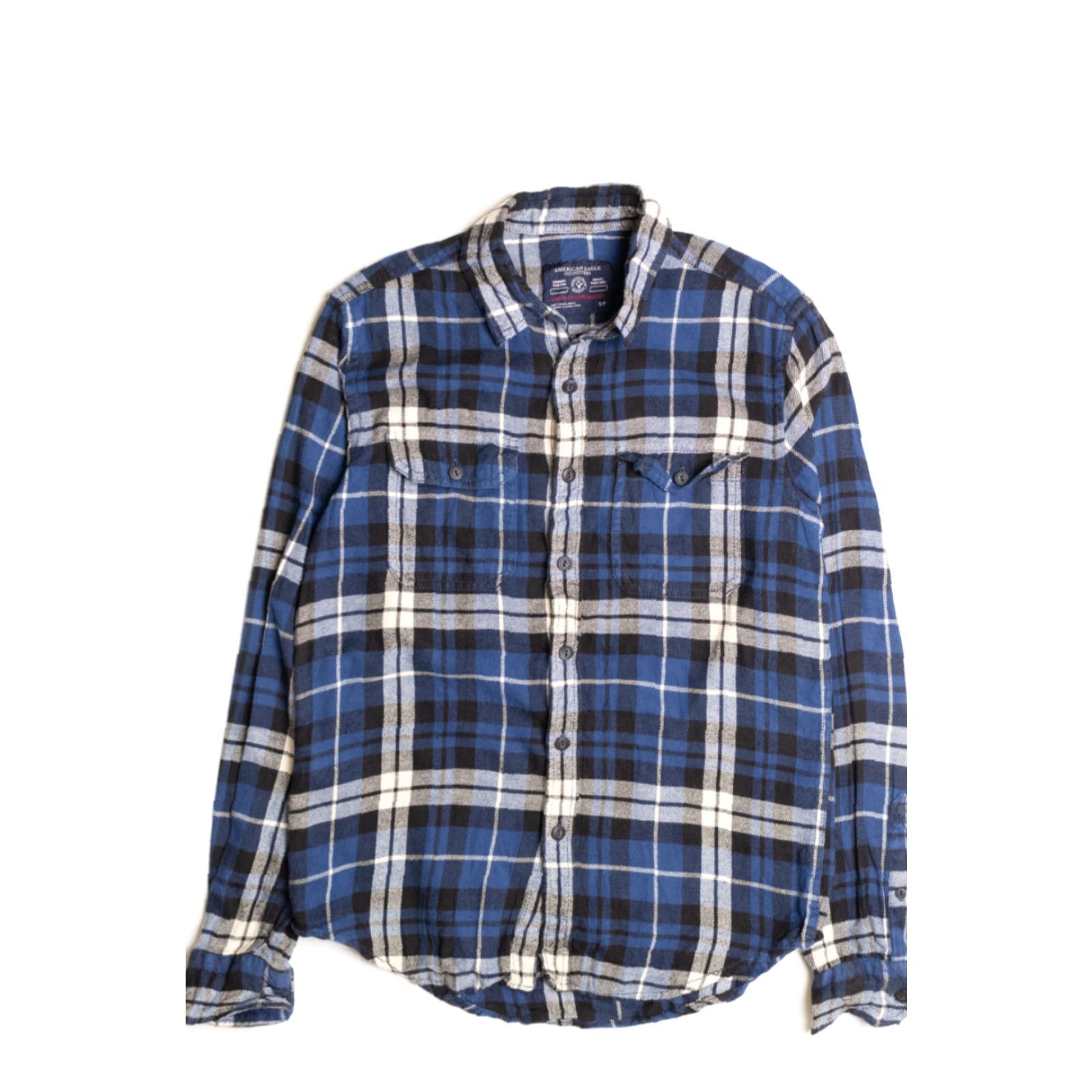 American Eagle Outfitters VINTAGE American Eagle Outfitters Blue Flannel Shirt Small Plaid Button-Up Shirt Size US S / EU 44-46 / 1 - 2 Thumbnail
