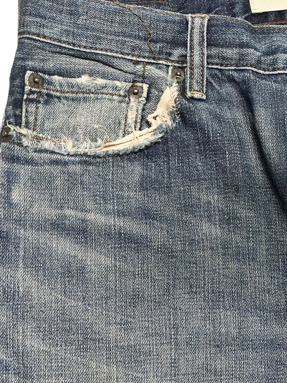 Gap GAP Vintage Straight Loose Distressed Jeans With Faded Wash Size US 31 - 5 Thumbnail