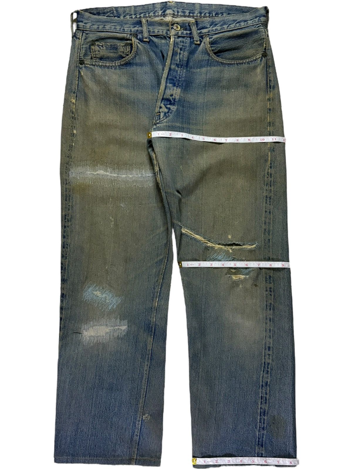 Levi's SICK VINTAGE 60s Levis 501 Big E Selvedge Jeans Button 16 Size US 33 - 15 Thumbnail