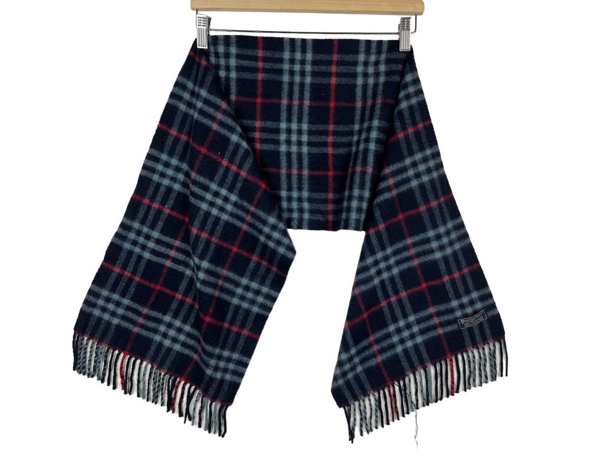 Burberry 🔥 BURBERRY BLUE NOVA CHECK SCARVES CASHMERE MADE IN ENGLAND Size ONE SIZE - 2 Thumbnail