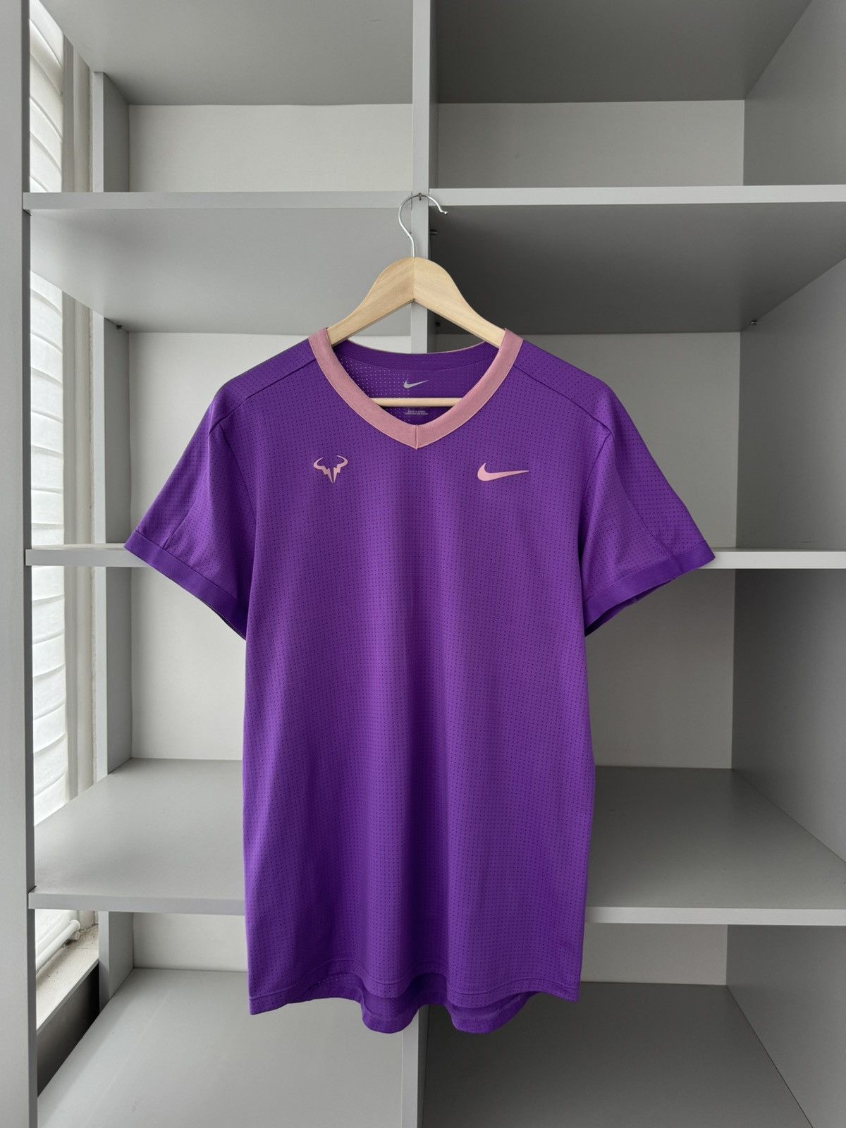 Nike Nike Court Rafa Nadal Aeroreact Tennis 2021 Madrid Shirt Size US M / EU 48-50 / 2 - 2 Thumbnail