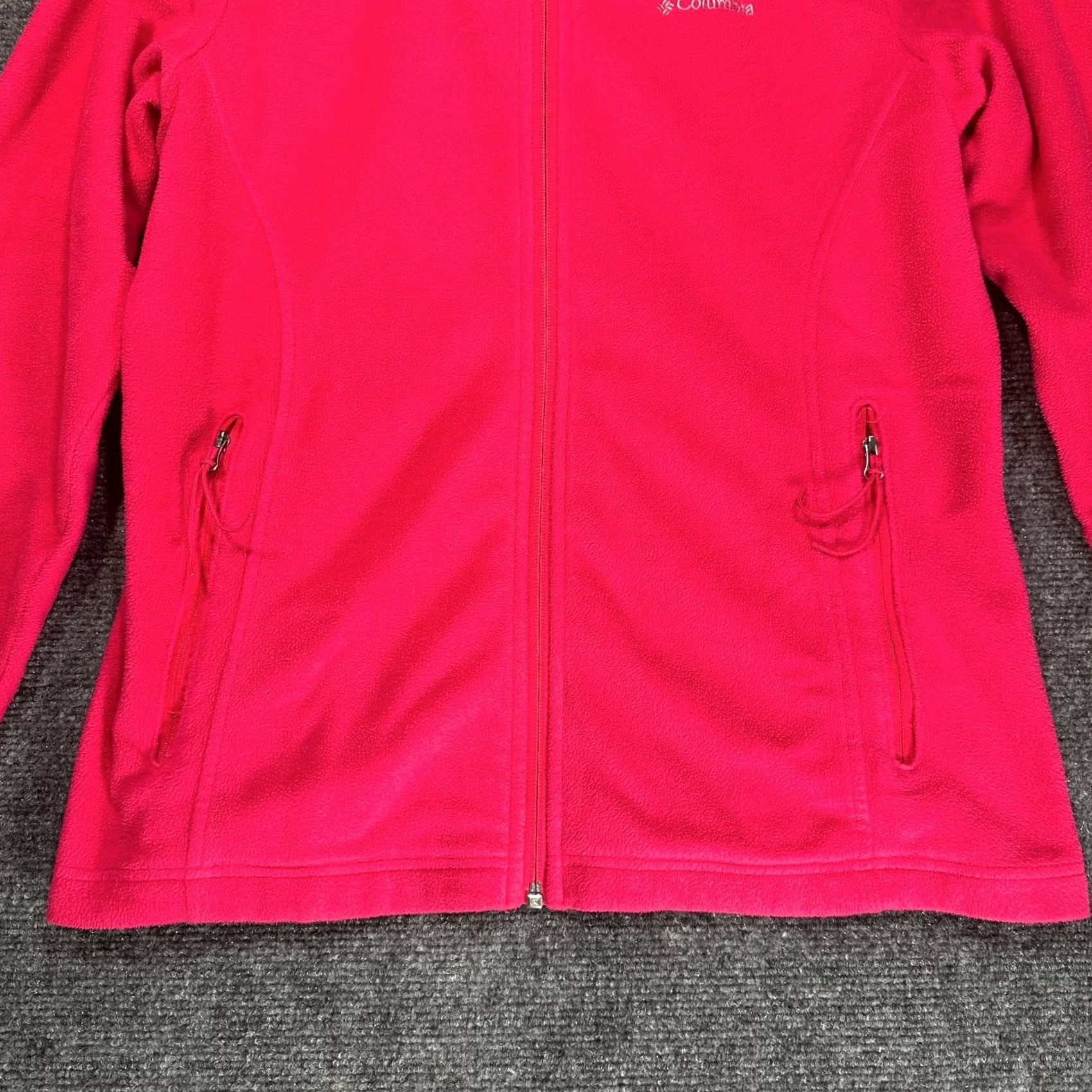 Logo 7 Columbia Jacket Womens Small Pink Fleece Full Zip Pockets Logo Size S / US 4 / IT 40 - 2 Thumbnail