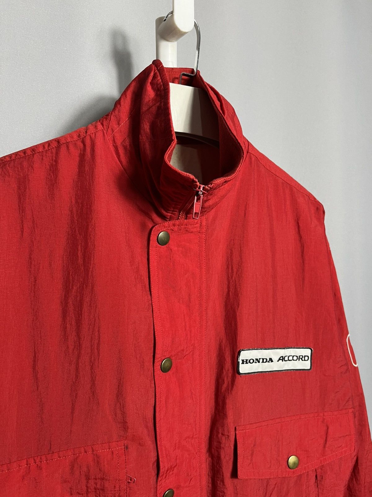 Honda Honda Accord BTCC red jacket 80s 90s formula 1 racing vtg Size US L / EU 52-54 / 3 - 3 Thumbnail