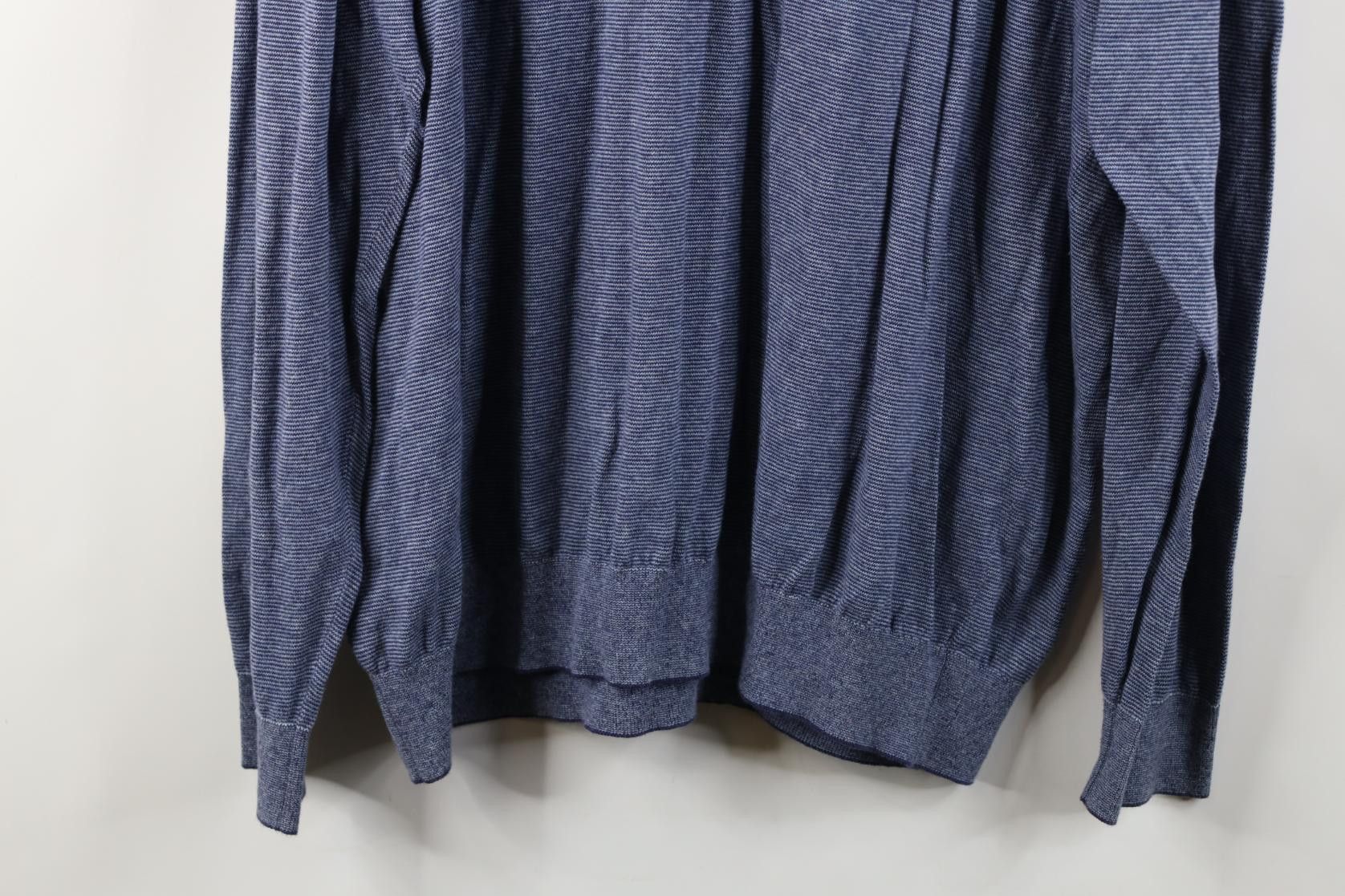 Bonobos Bonobos Fit Lightweight Striped Knit Crewneck Sweater Blue Size US XXL / EU 58 / 5 - 11 Thumbnail