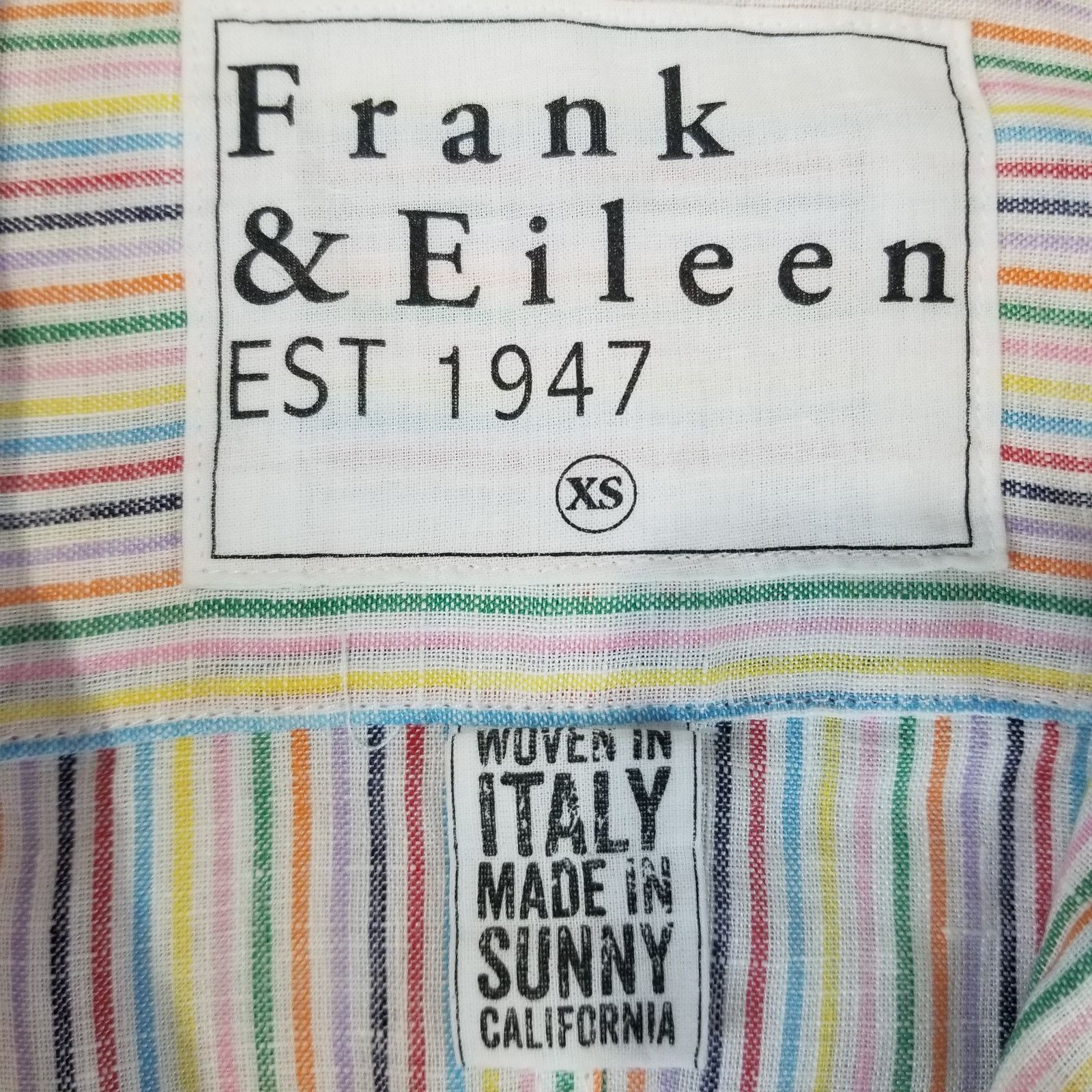 Frank & Eileen Frank & Eileen Linen Shirt XS Barry Multi Color Stripe Size XS / US 0-2 / IT 36-38 - 4 Thumbnail