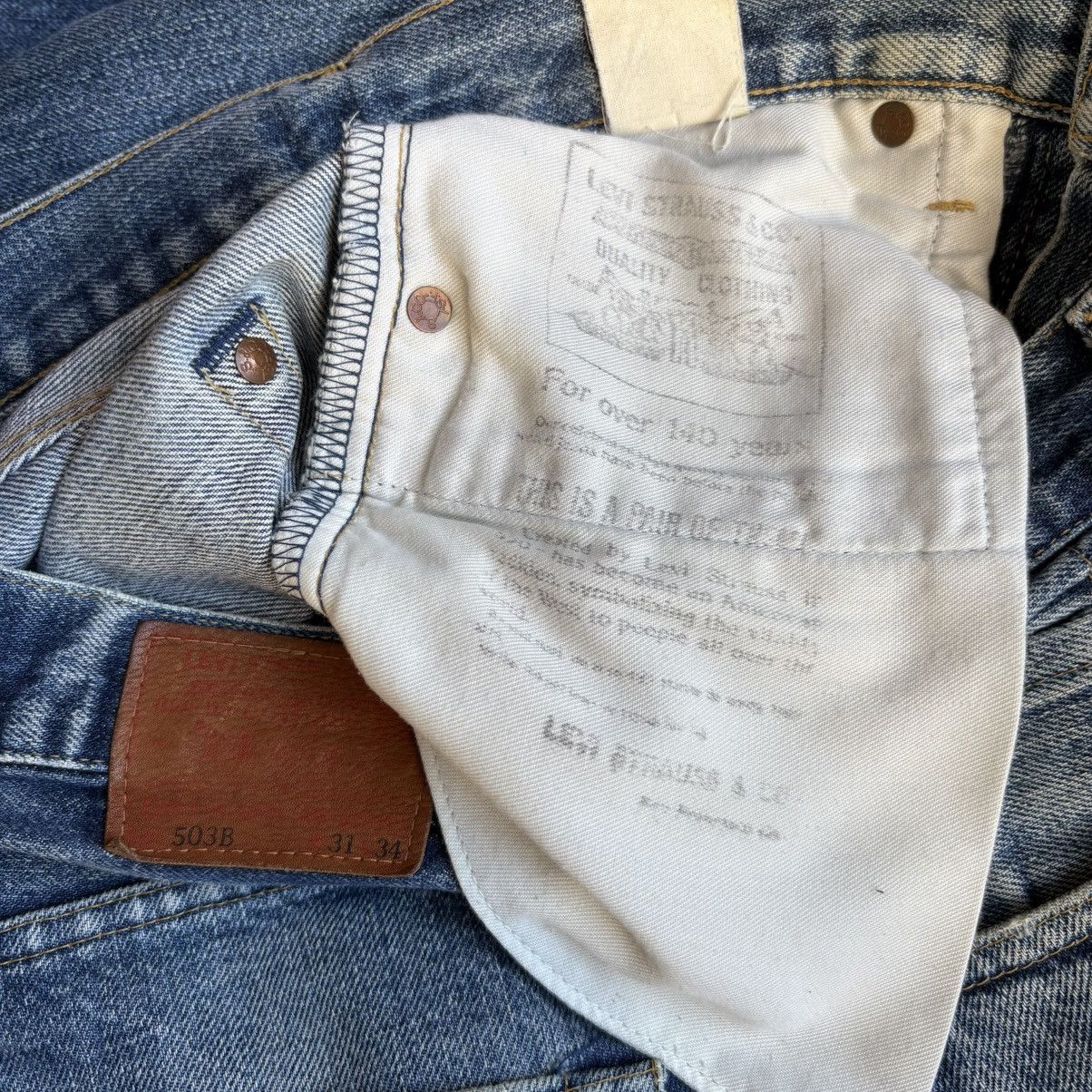 Levi's Vintage Clothing Levis LVC Big E Selvedge Distressed Jeans Size 30 Size US 30 / EU 46 - 7 Thumbnail